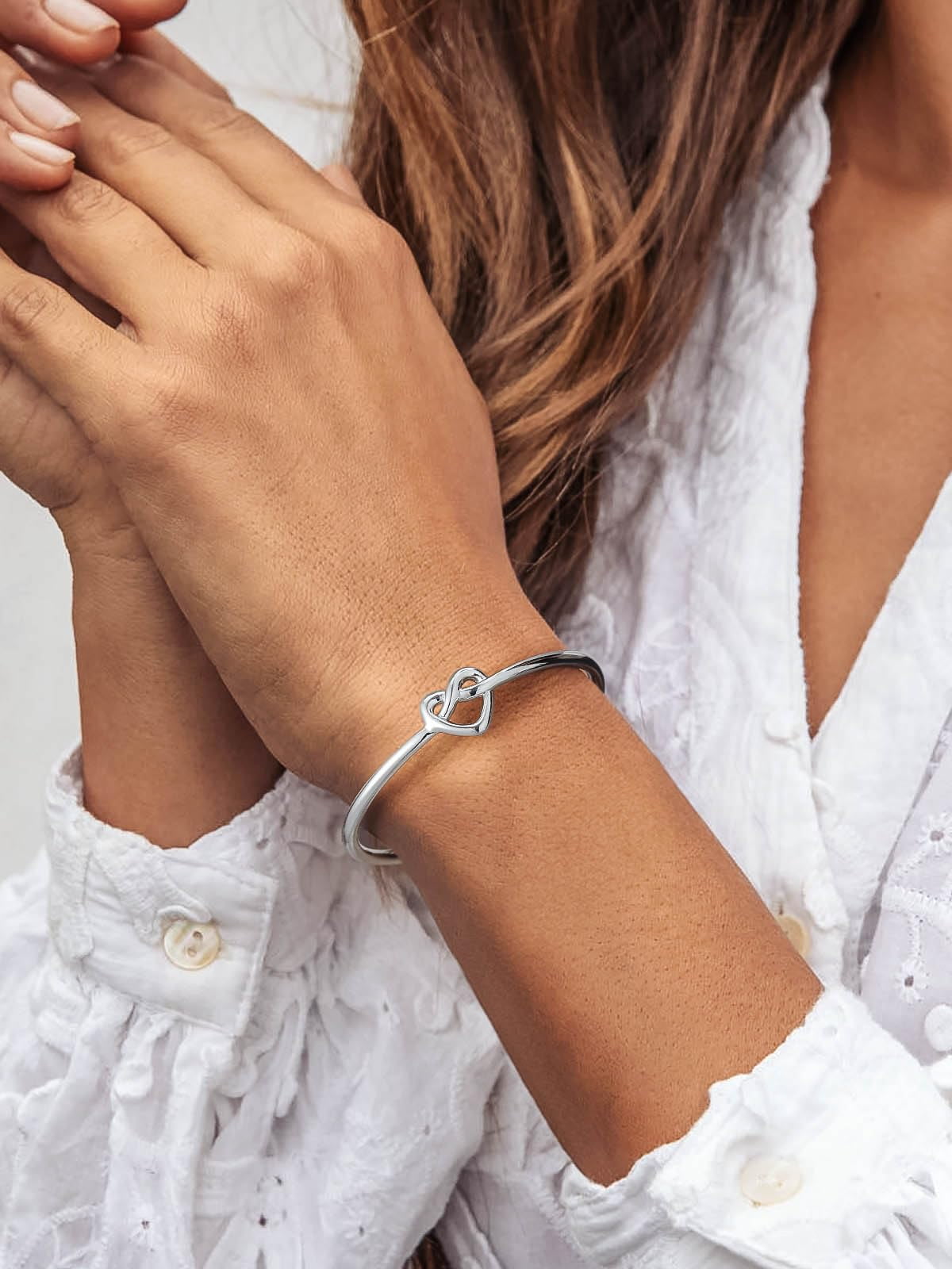 Twisted Bracelet for Women Open Bracelet Jewelry Solid Cuff Bangle