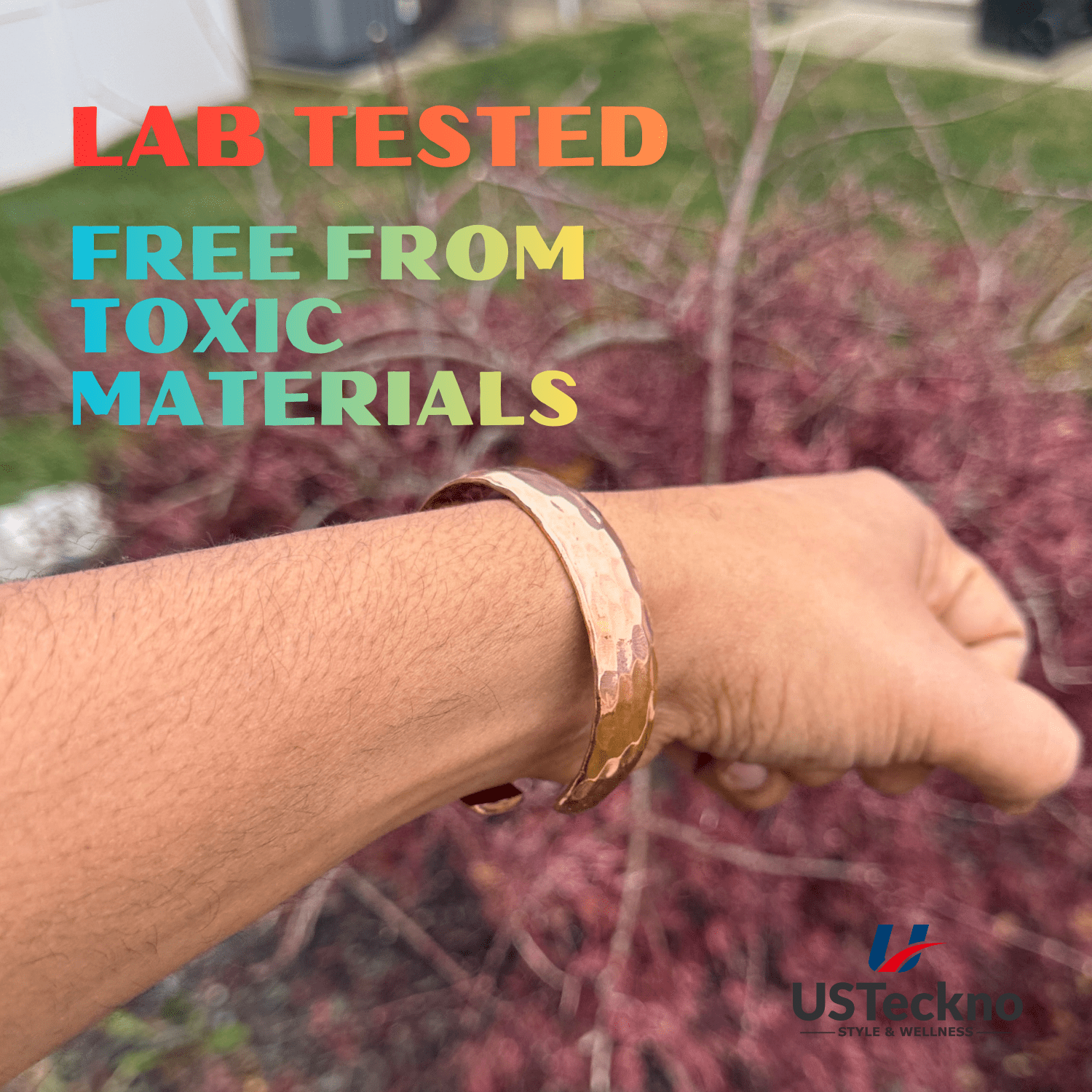 Hand Forged Unisex 100% Copper Bracelet. Made with Solid High Gauge Copper and Health benefits. Enhance your well-being in style!
