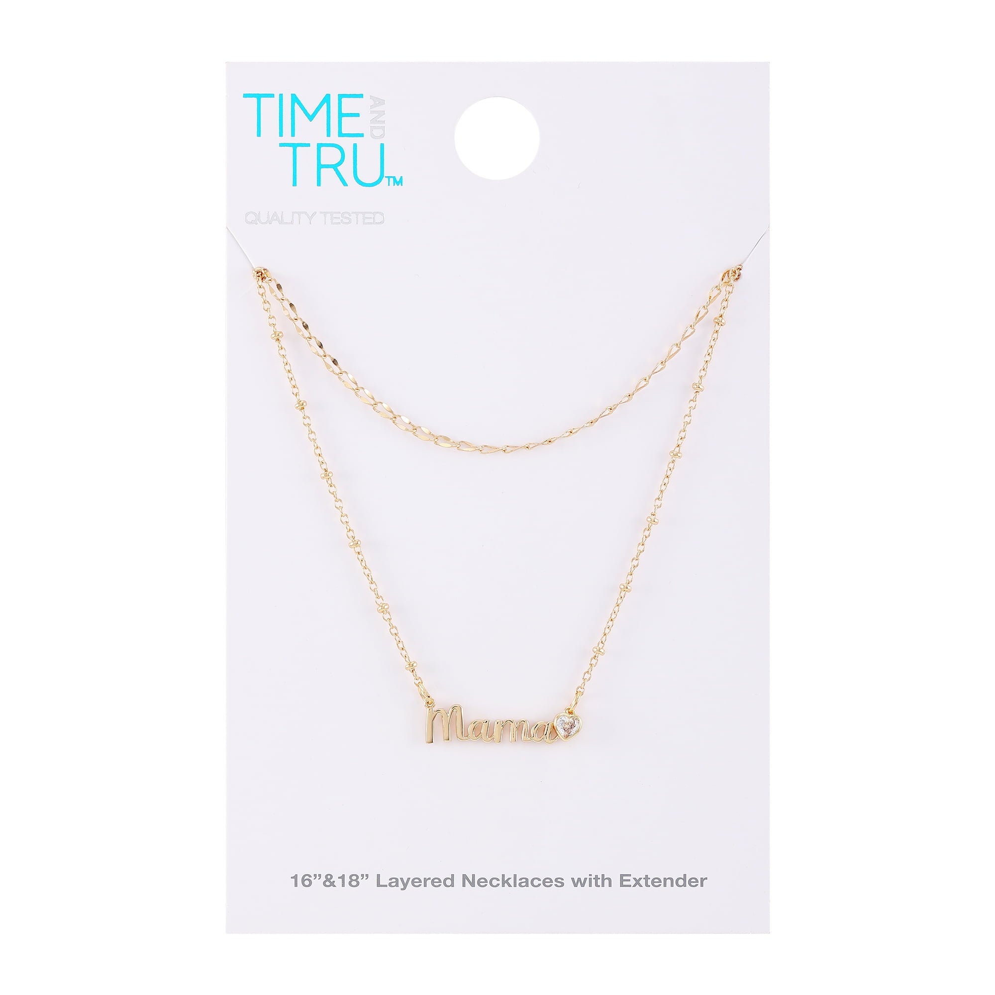 Women's Tone Mama Layered Necklace Set, 2-Piece