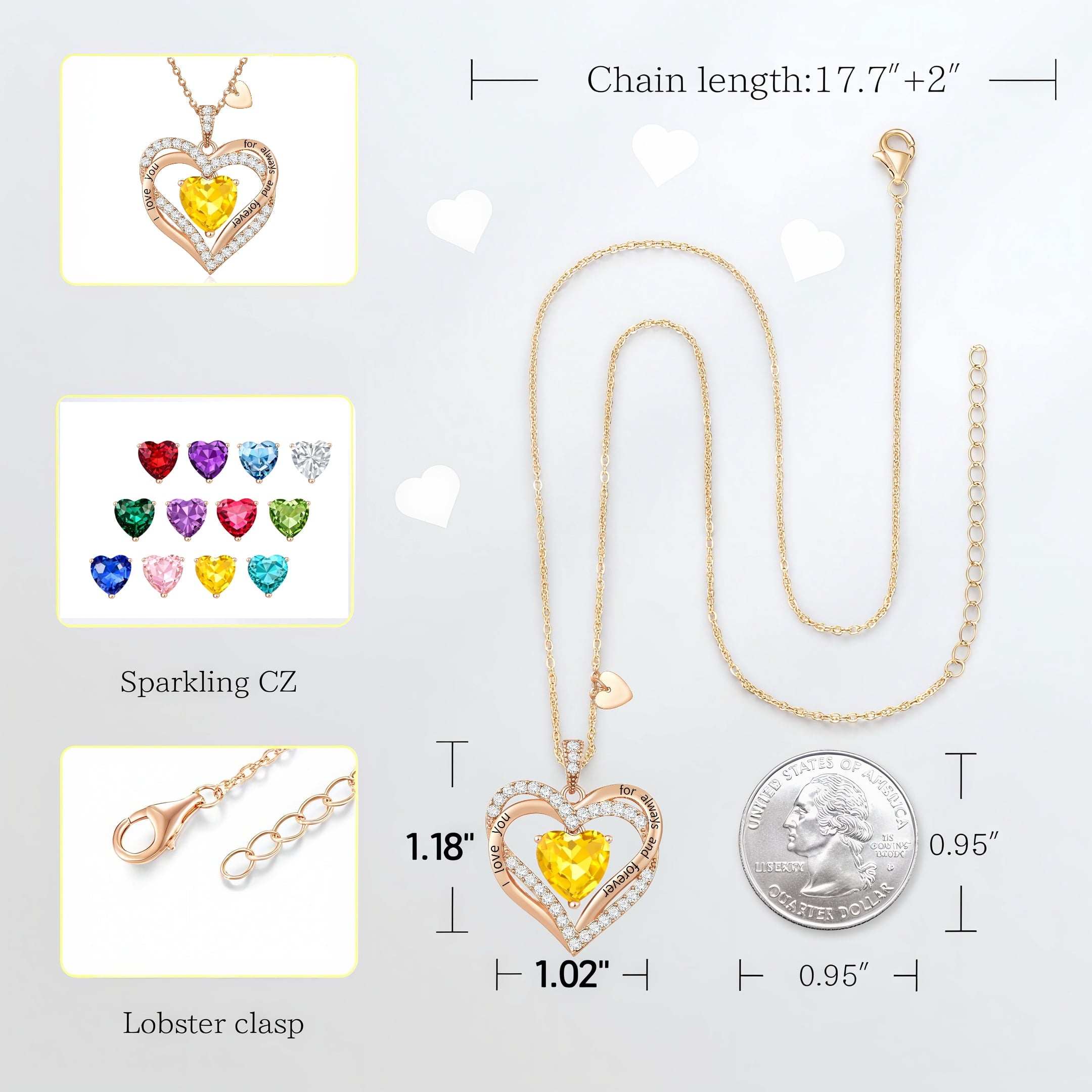 Pendant Necklaces for Women With Zirconia, Jewelry for Women Wife