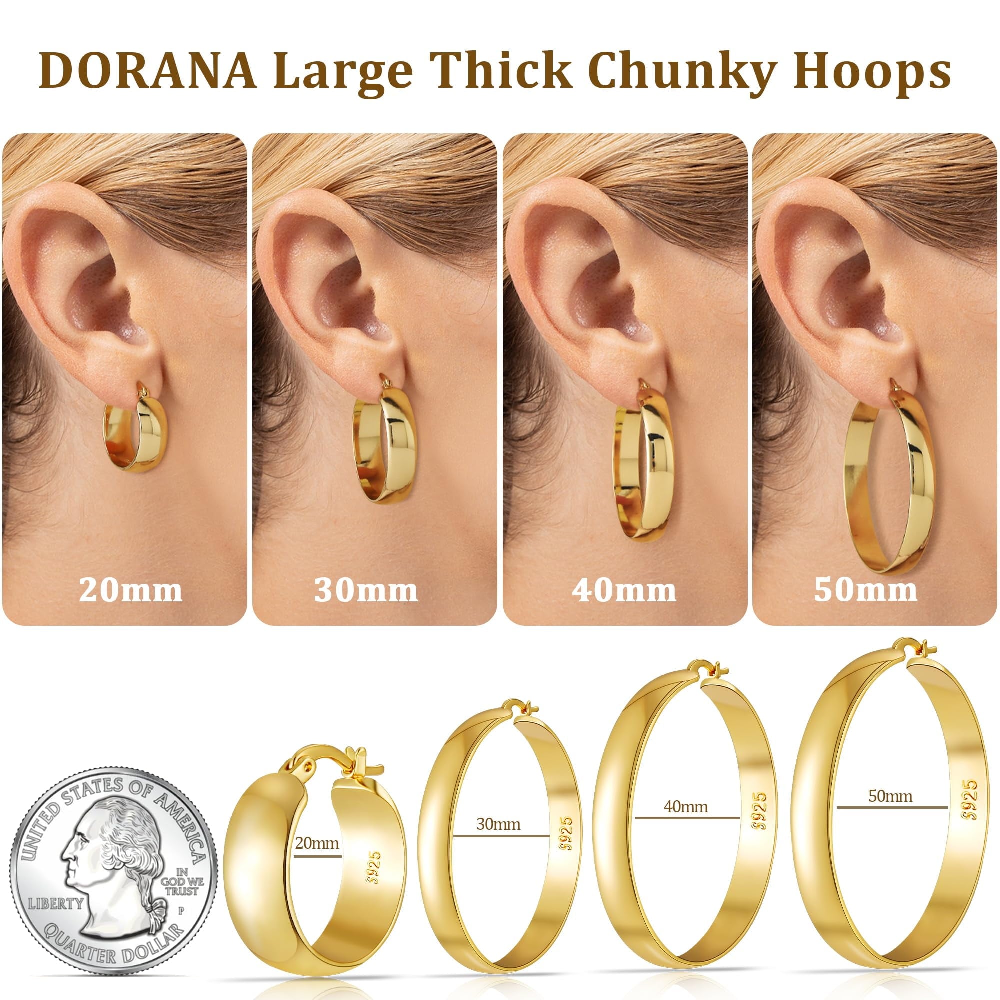 4 Pairs Hoop Earrings for Women CZ Small Huggie Cartilage Post Hypoallergenic Earrings Set for Multiple Piercing Valentines Day Jewelry Gifts Her Teen Mom Wife Lady Adults Ideas