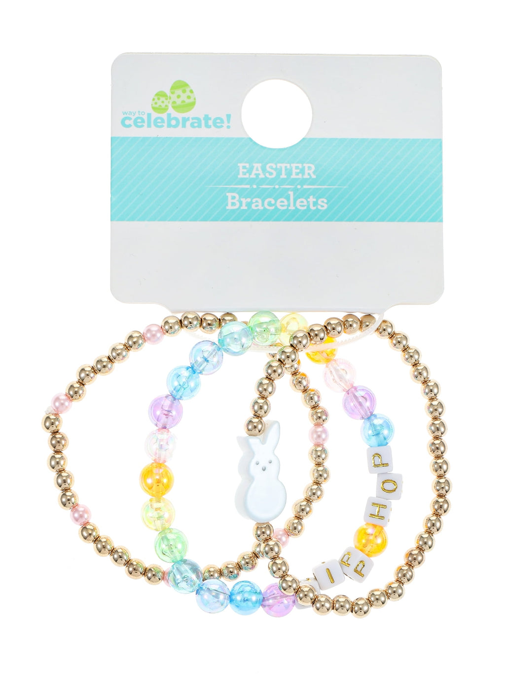 Easter Hip Hop Bracelets, 3 Piece