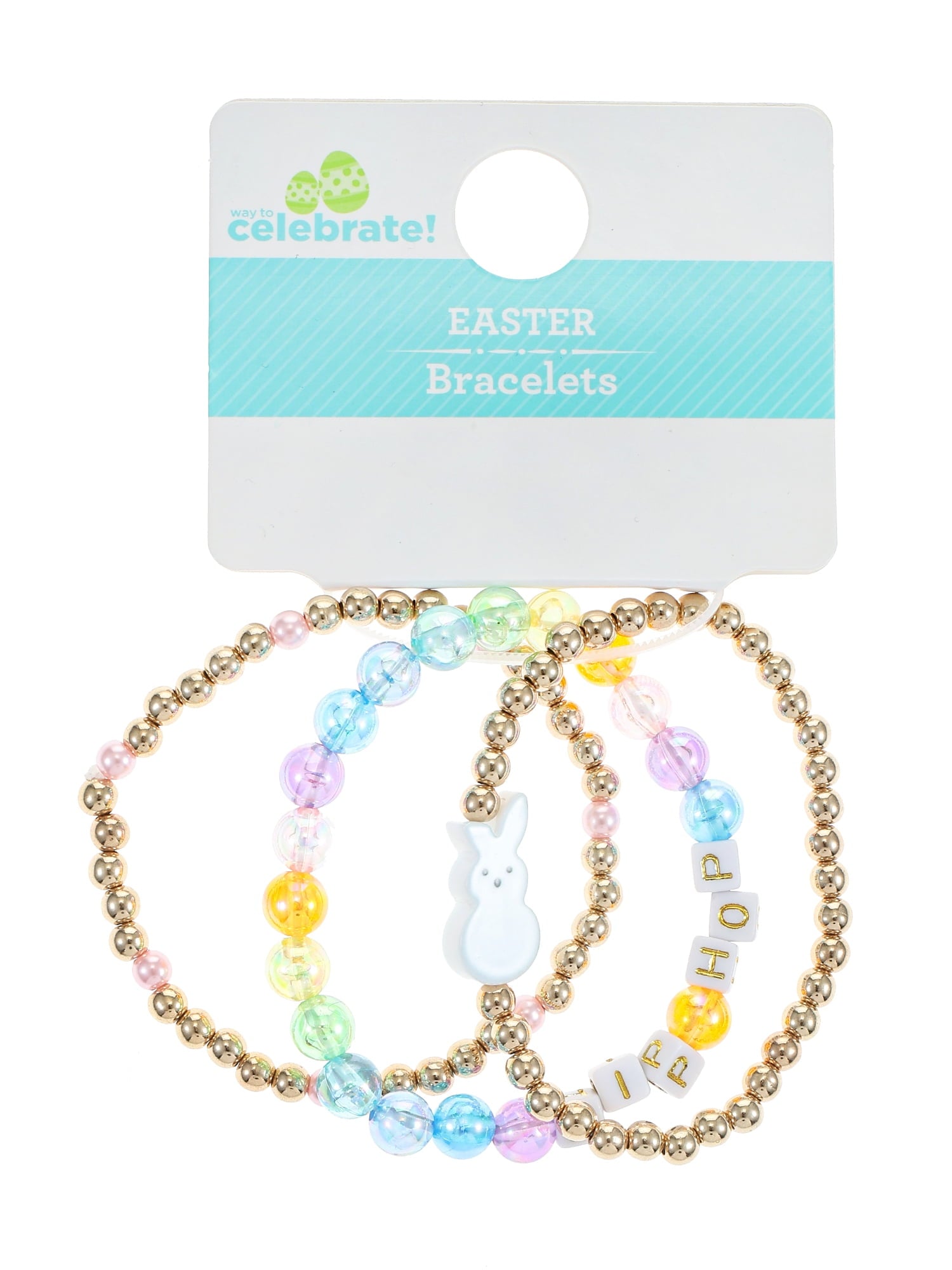 Easter Hip Hop Bracelets, 3 Piece
