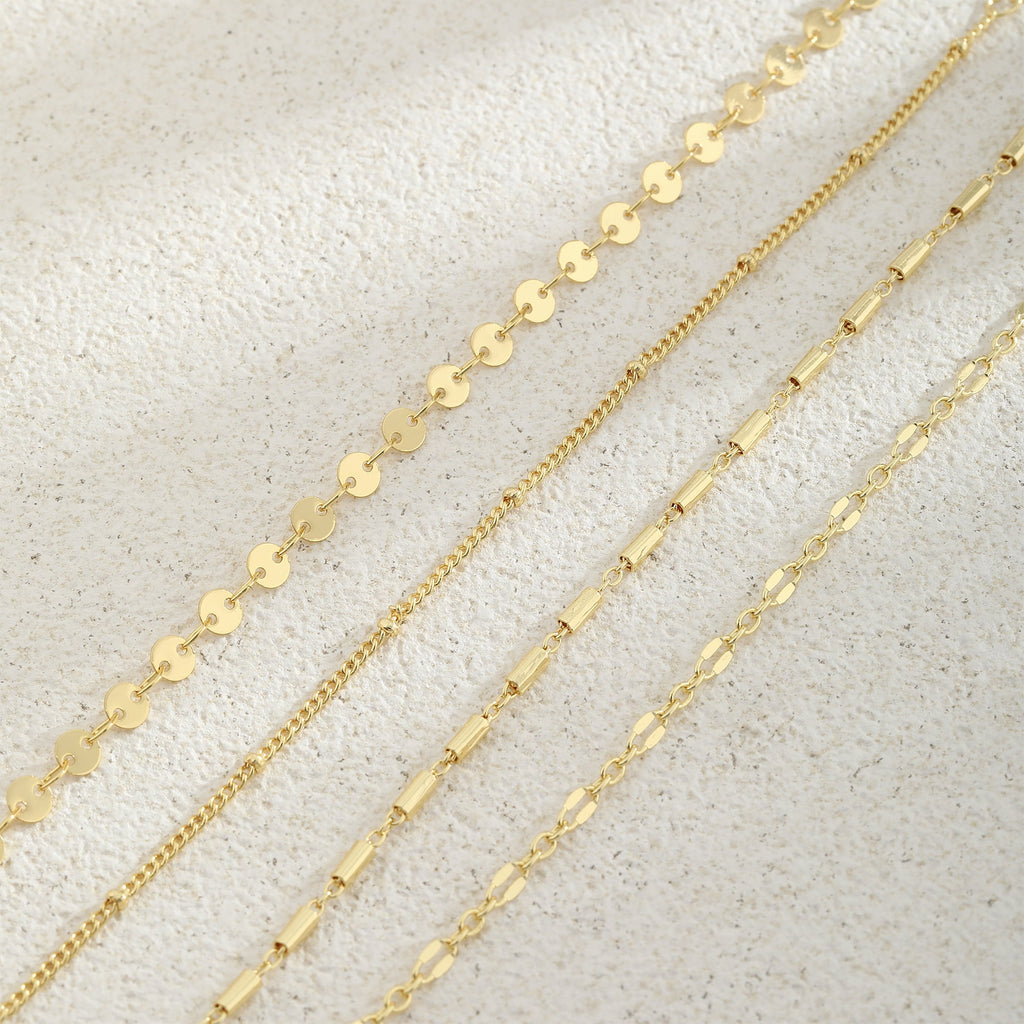 6PCS Bracelets for Women 14K Plated Dainty Layered Stacking Jewelry Set Gifts