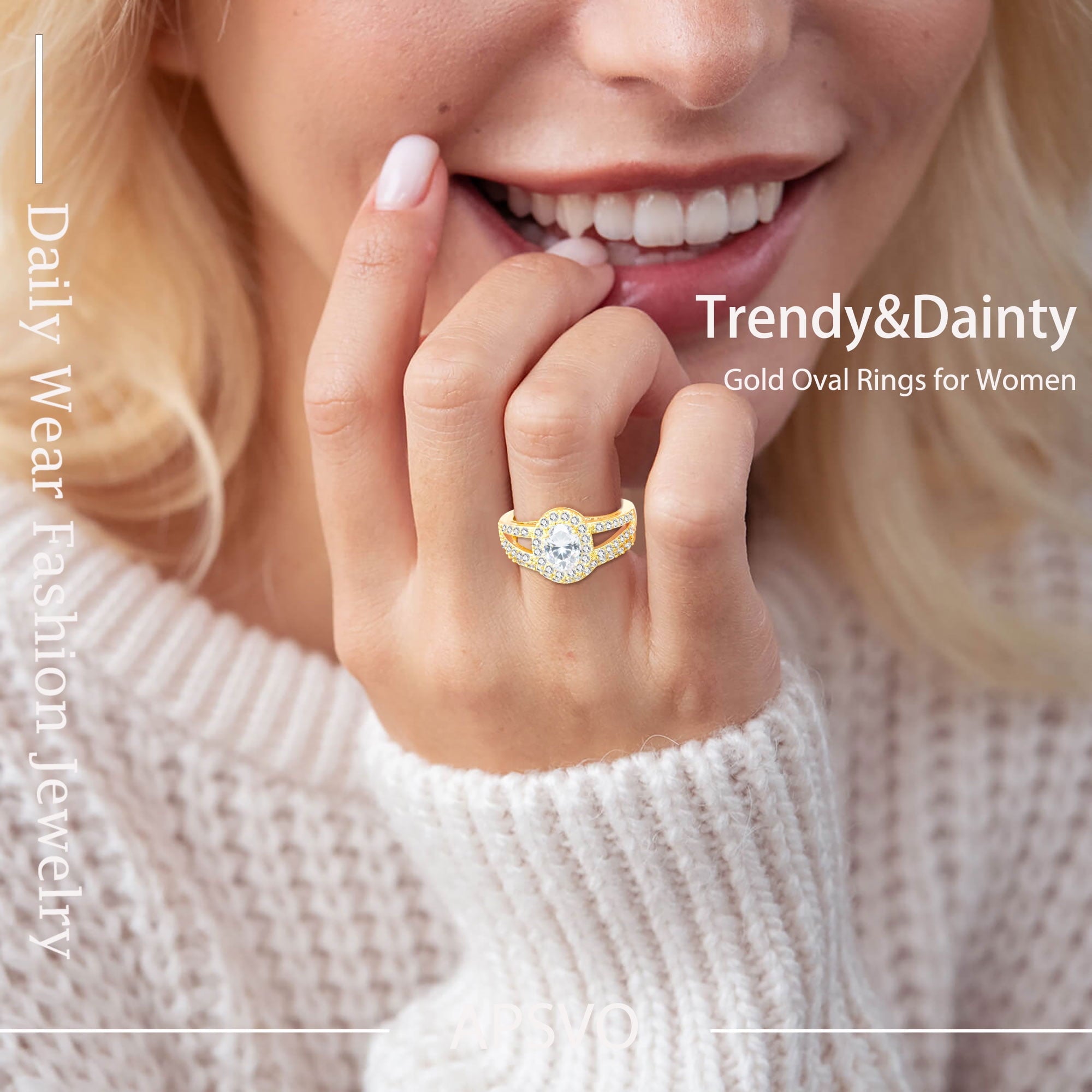 S925 Sterling Plated Oval Wedding Rings for Women CZ Eternity Band Engagement Rings Set Valentines Day Jewelry Gifts Her Mom Wife Girlfriend Adults Ideas