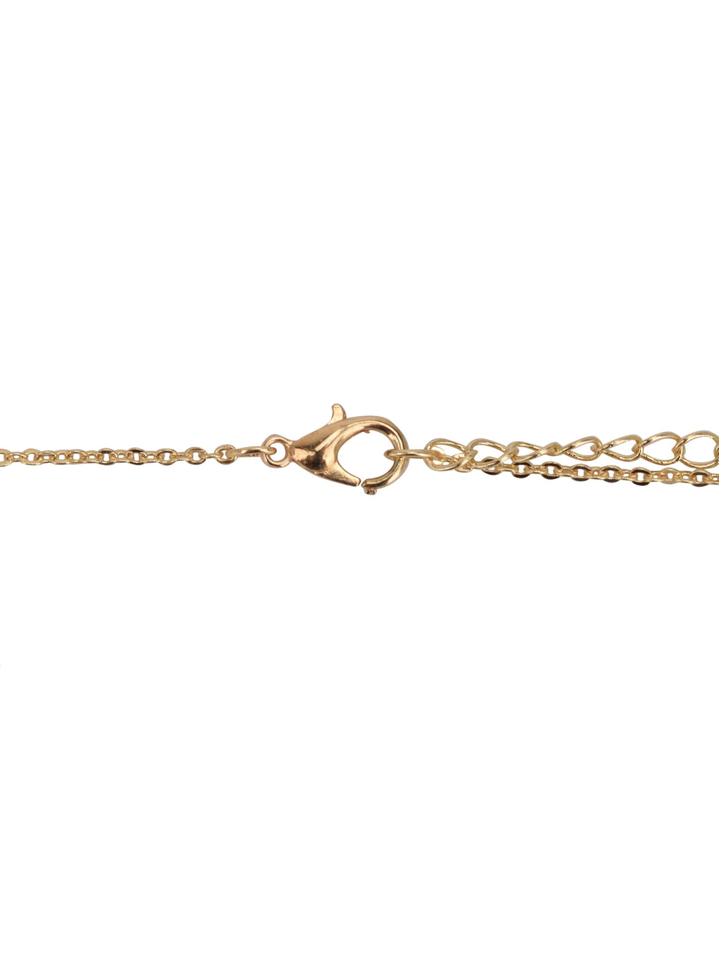 Adult Women's Tone Cross 2 Row Metal Pendant Necklace