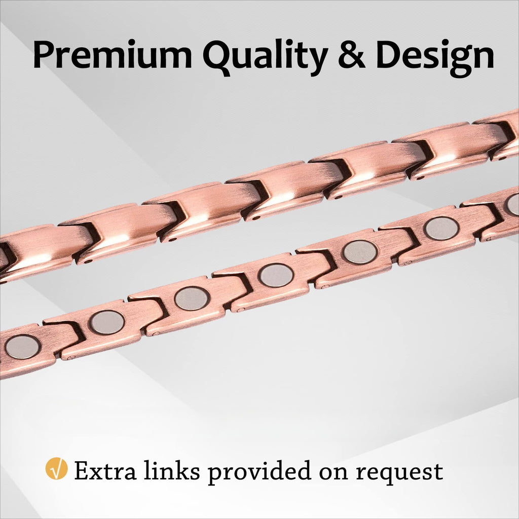 99.99% Solid Copper Magnetic Bracelets for Women