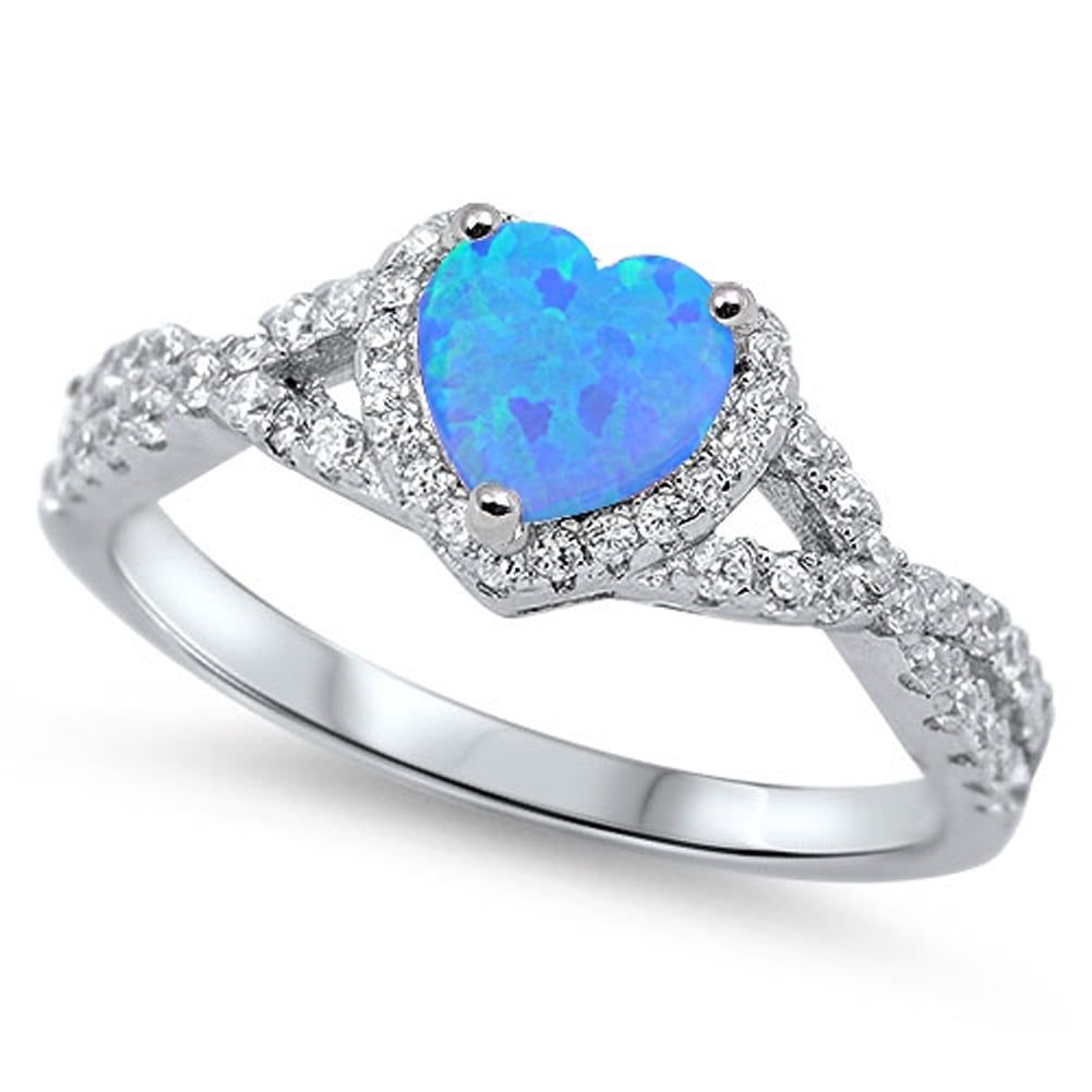 Heart Purple Simulated Amethyst Halo Infinity Knot Sterling Ring CZ Female Size 7
