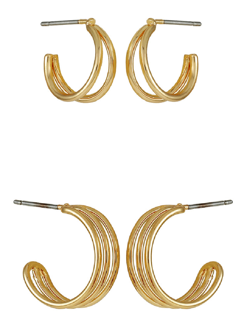 Essentials Multi Ear Hoop Earrings, 6 Pack