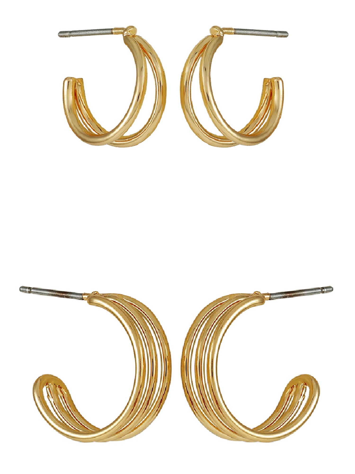 Essentials Multi Ear Hoop Earrings, 6 Pack