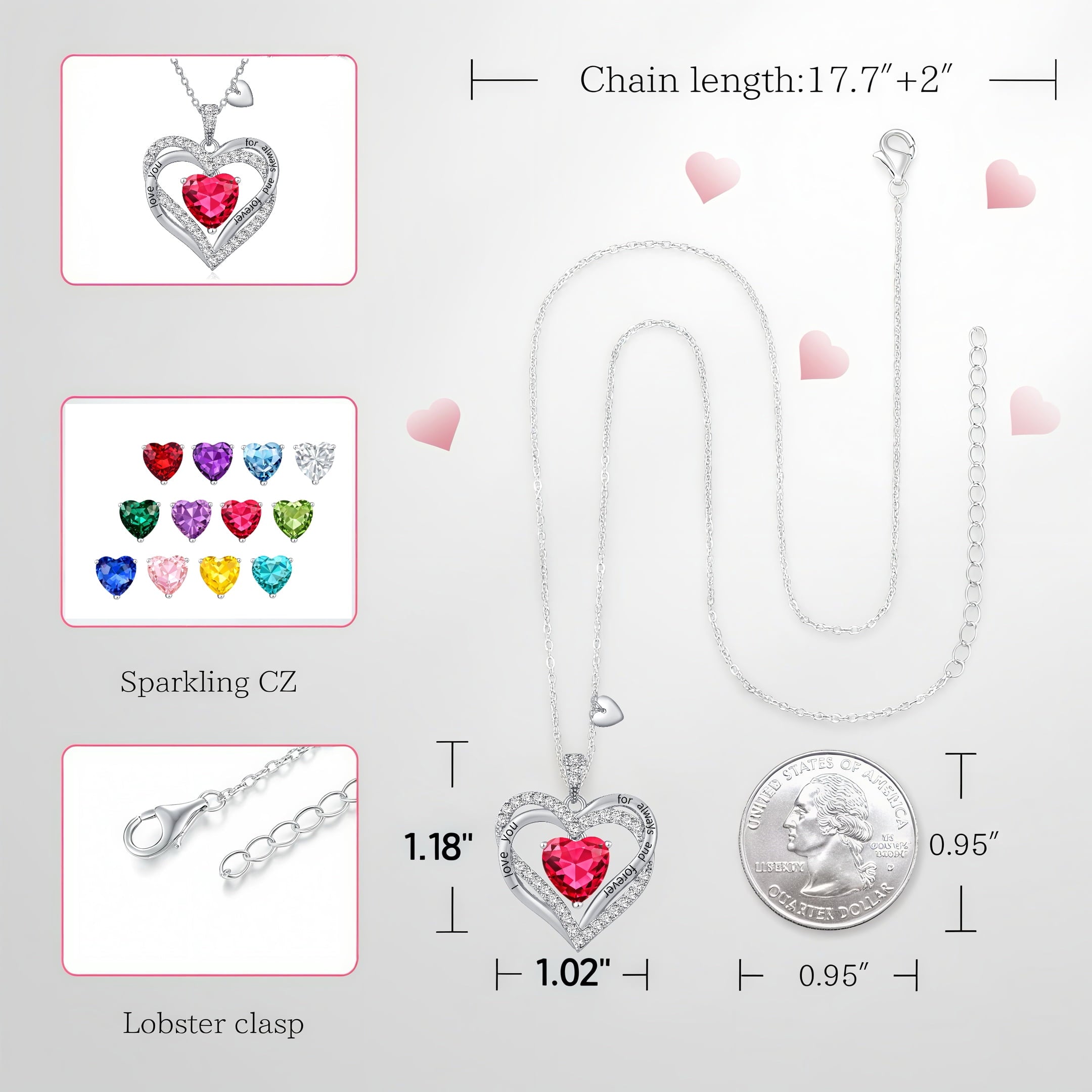 Pendant Necklaces for Women With Zirconia, Jewelry for Women Wife