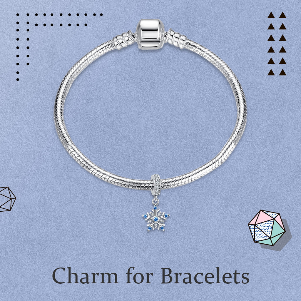 925 Sterling Charm for Bracelets Four Leaf Clover Lucky OpenWork Bead Charm Women Bracelet Charm