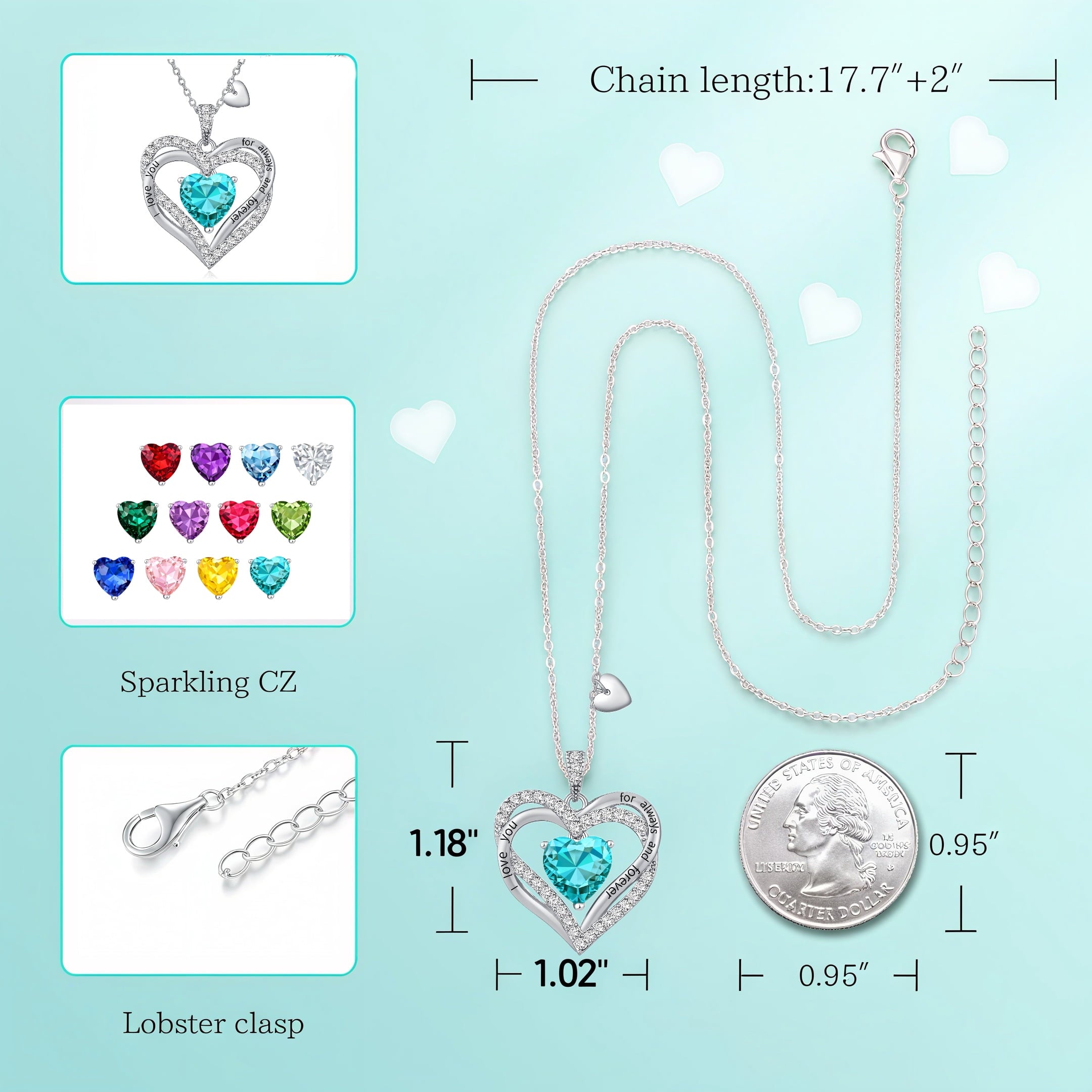 Pendant Necklaces for Women With Zirconia, Jewelry for Women Wife