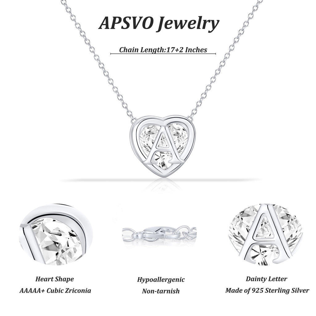 S925 Sterling Plated Heart Initial Necklaces for Women Girls CZ Letter J Pendant Chain Easter Basket Stuffers Jewelry Gifts Teen Her Mom Wife Adults Kids Age Ideas