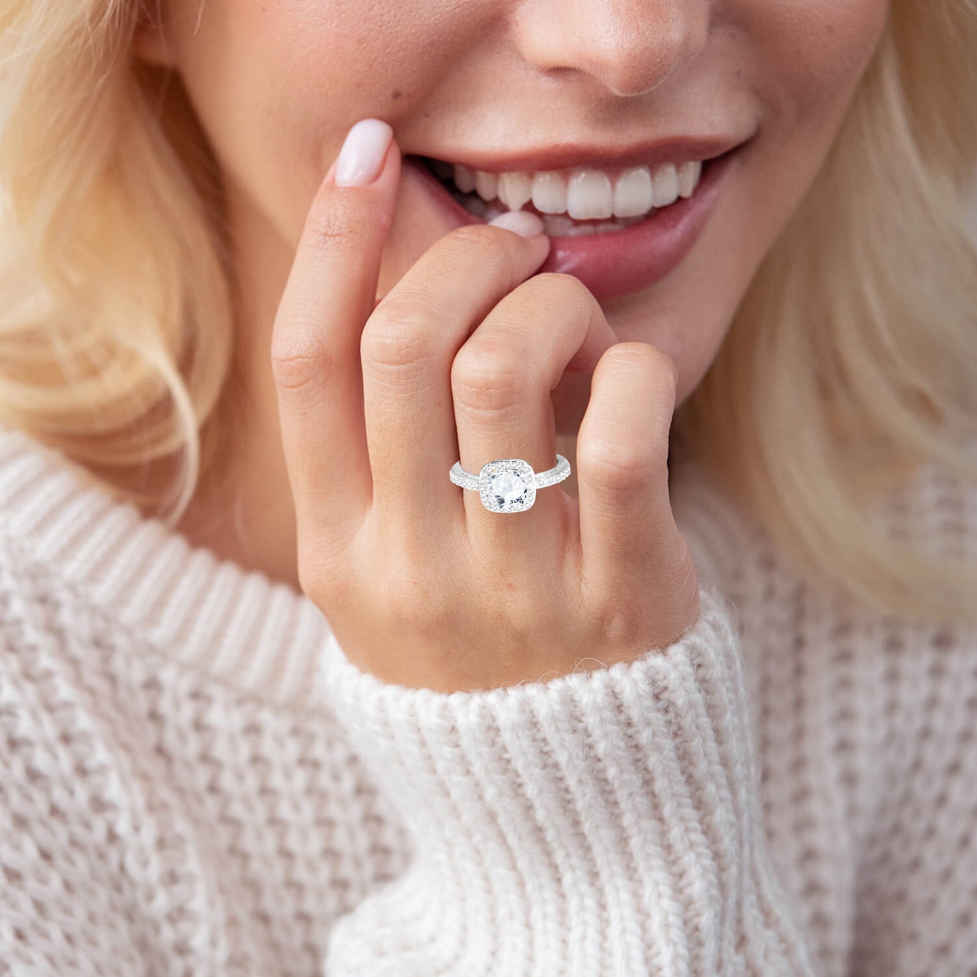 S925 Sterling Plated Rings for Women CZ Eternity Wedding Band Engagement Rings Valentines Day Jewelry Gifts Her Girlfriend Wife Female Adults Teen Ideas