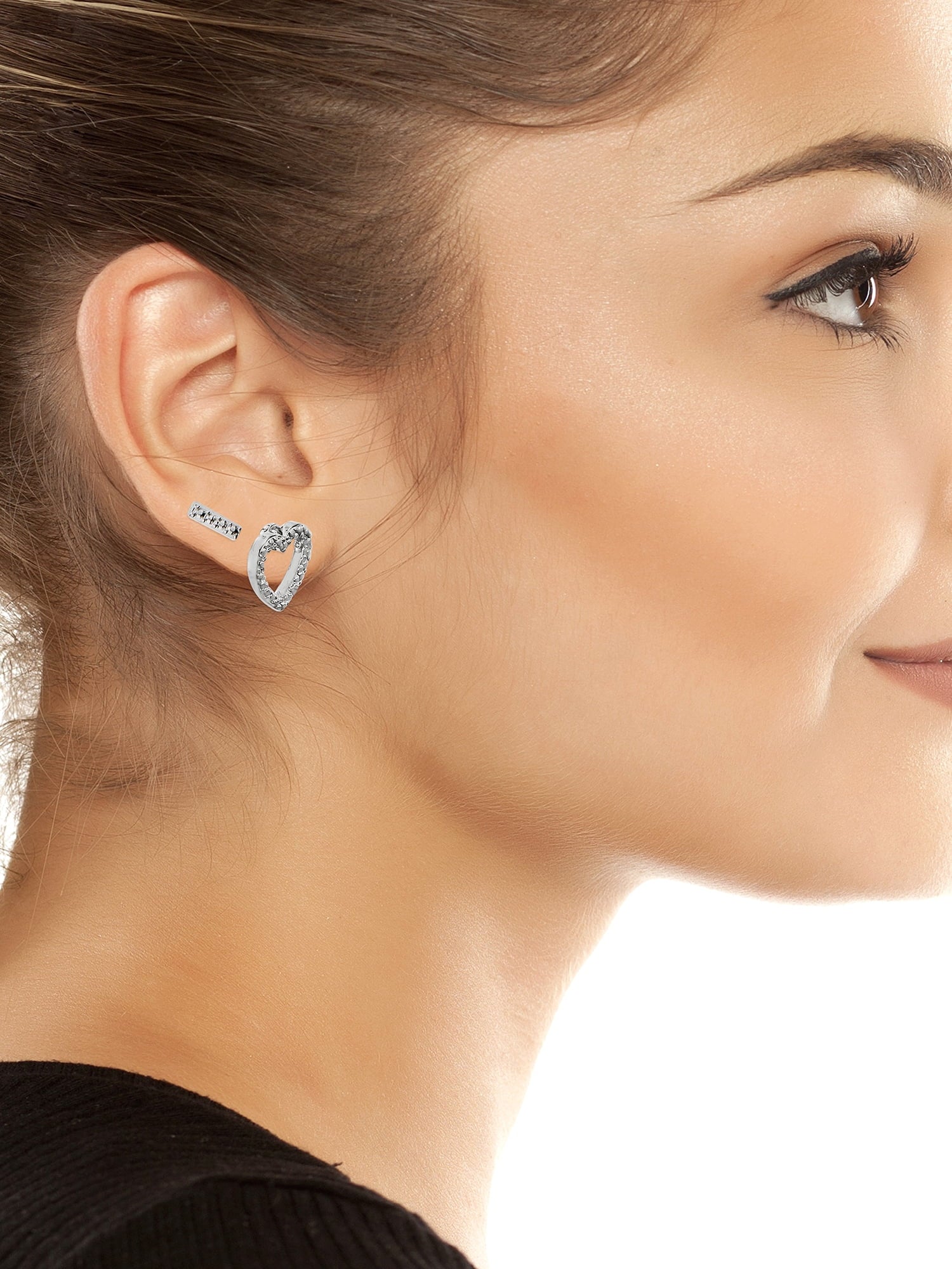 Women's Tone Western Mixed Stud &amp; Hoop 9-Piece Earring Set