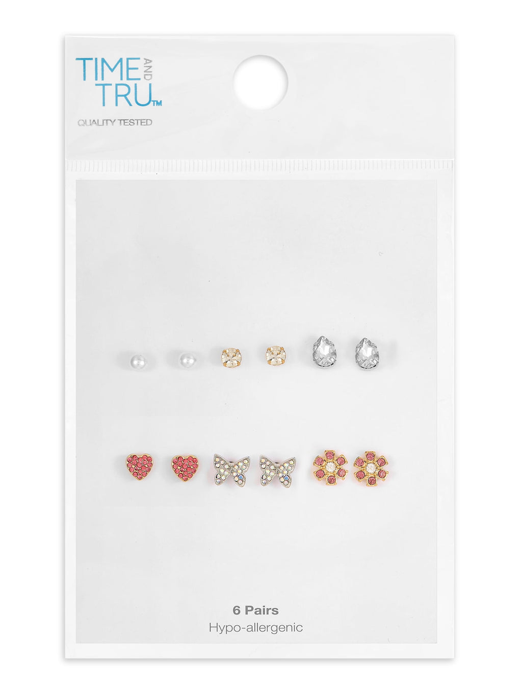 Essentials Multi Ear Hoop Earrings, 6 Pack