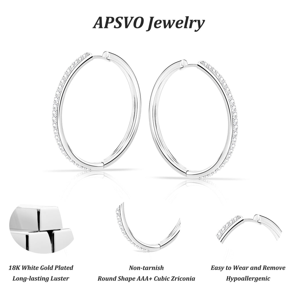 4 Pairs Hoop Earrings for Women CZ Small Huggie Cartilage Post Hypoallergenic Earrings Set for Multiple Piercing Valentines Day Jewelry Gifts Her Teen Mom Wife Lady Adults Ideas