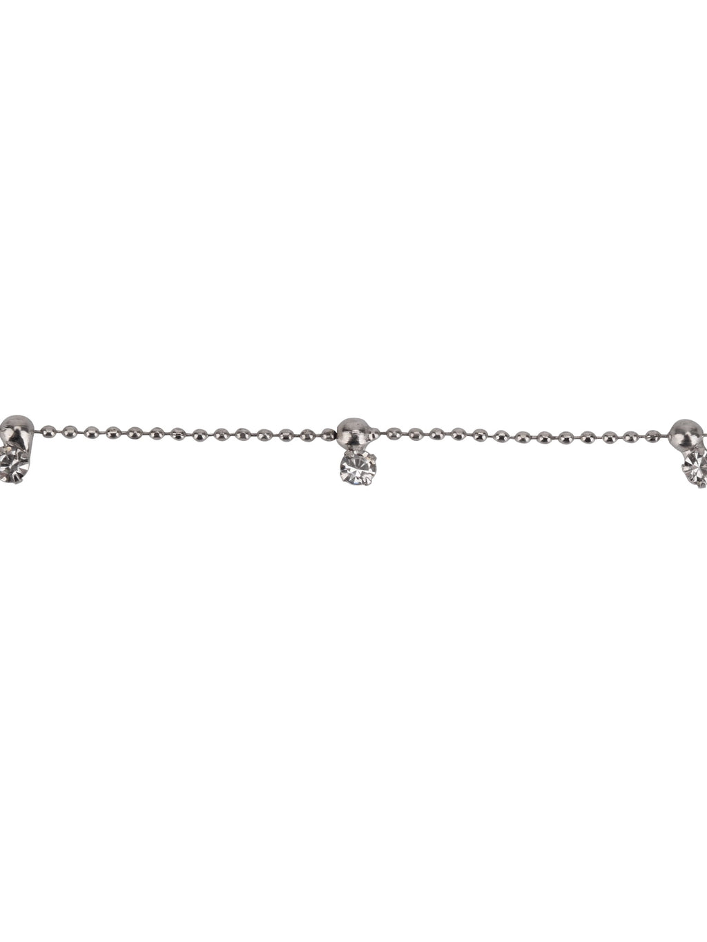 Adult Women's Tone Crystal Dangle Delicate Metal Necklace