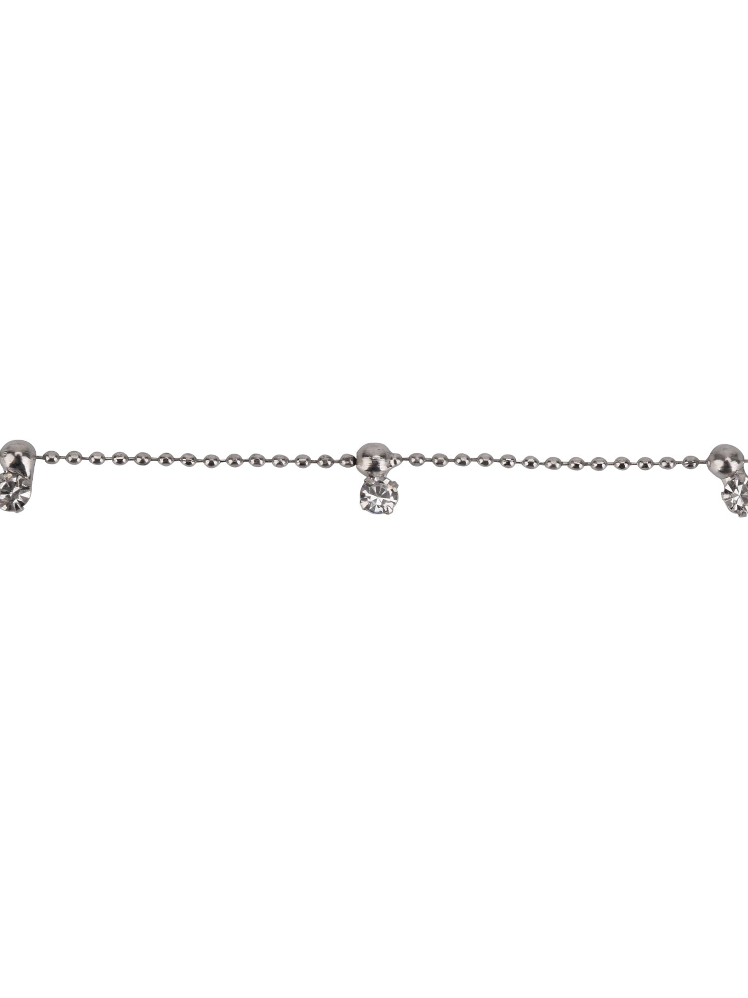 Adult Women's Tone Crystal Dangle Delicate Metal Necklace