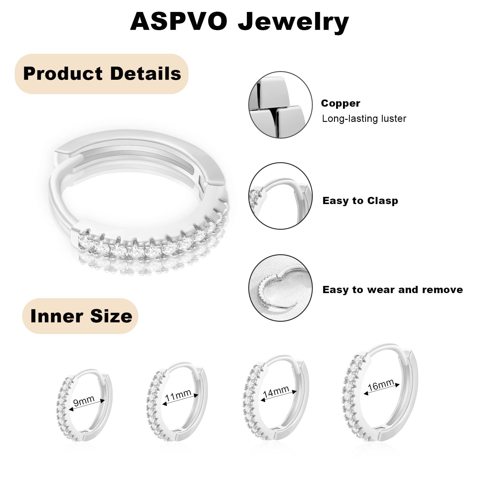 4 Pairs Hoop Earrings for Women CZ Small Huggie Cartilage Post Hypoallergenic Earrings Set for Multiple Piercing Valentines Day Jewelry Gifts Her Teen Mom Wife Lady Adults Ideas