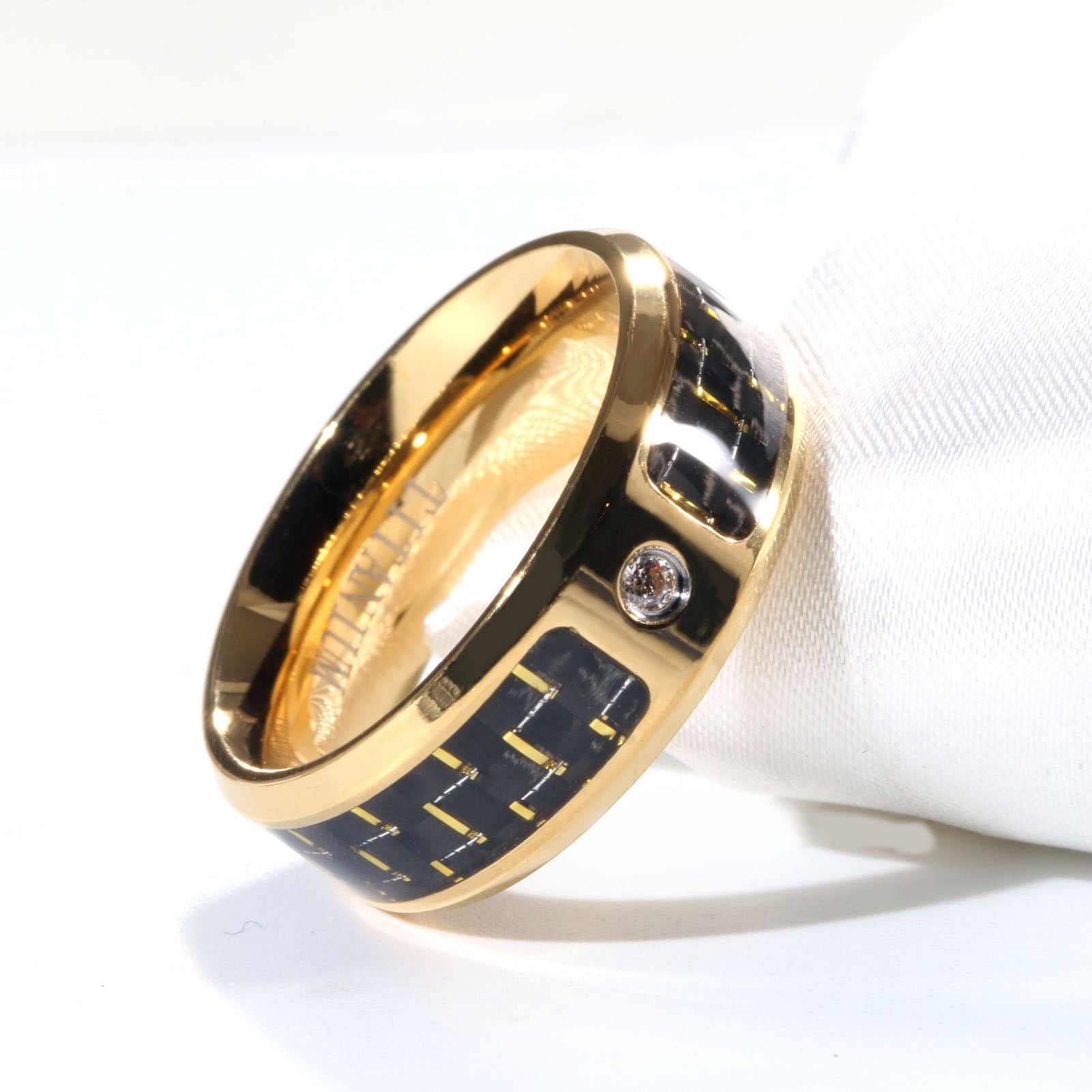 Matching Rings Couple Rings Black Plated 1CT Purple Cz Women Wedding Ring Sets