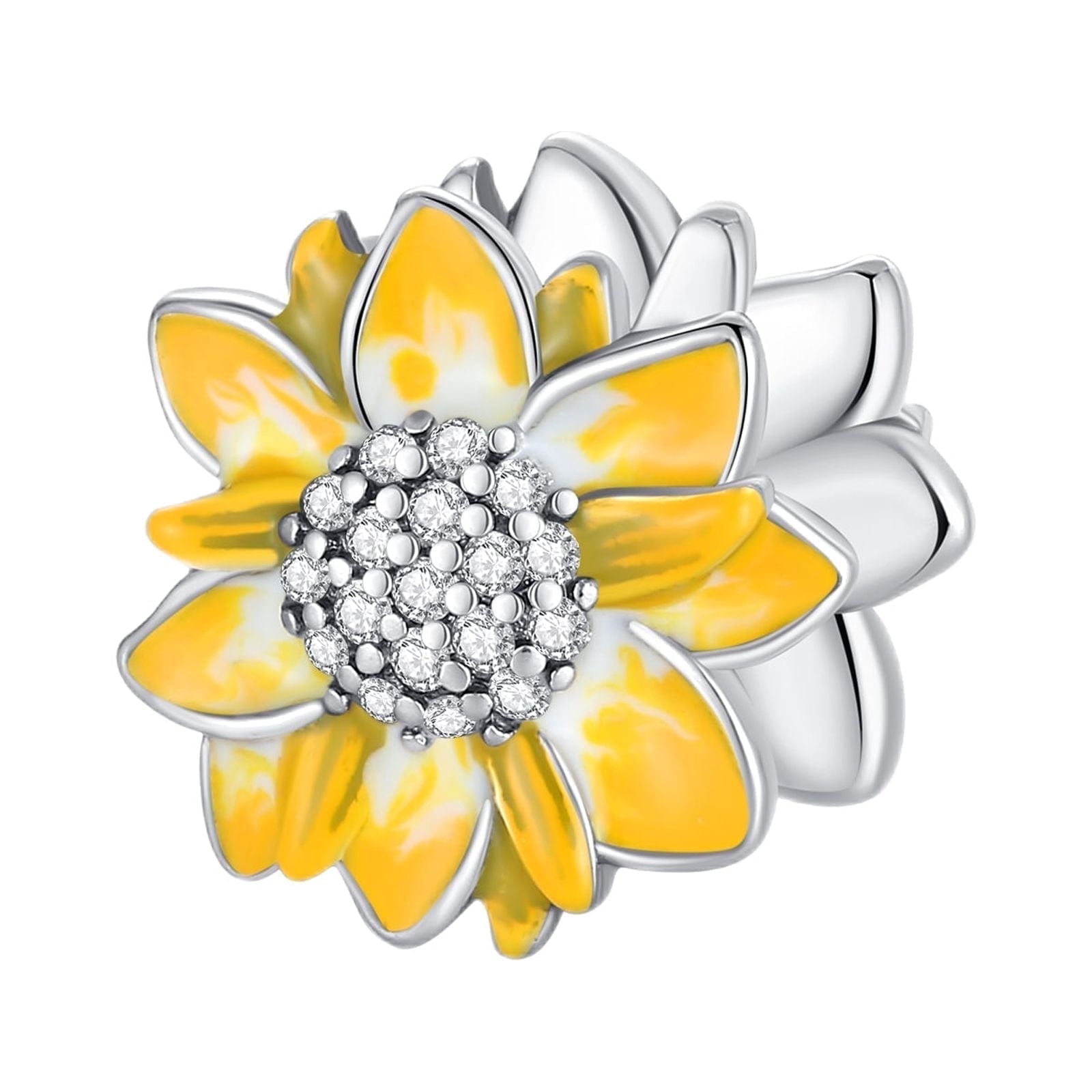 925 Sterling Charm for Bracelets Four Leaf Clover Lucky OpenWork Bead Charm Women Bracelet Charm