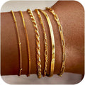925 Sterling Dainty Bracelets for Women , Pack Gifts for Women