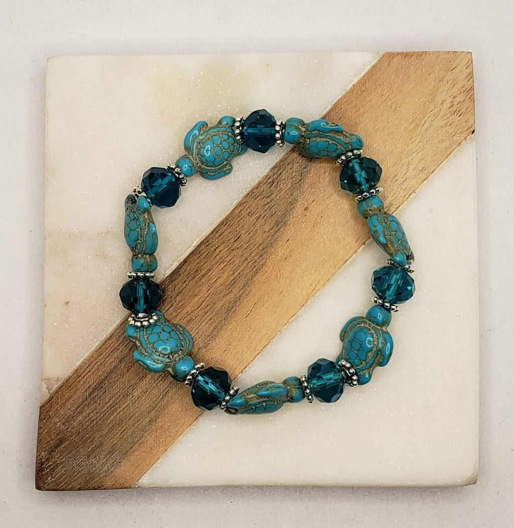 Turquoise Hawaiian Sea Turtle Bracelet
