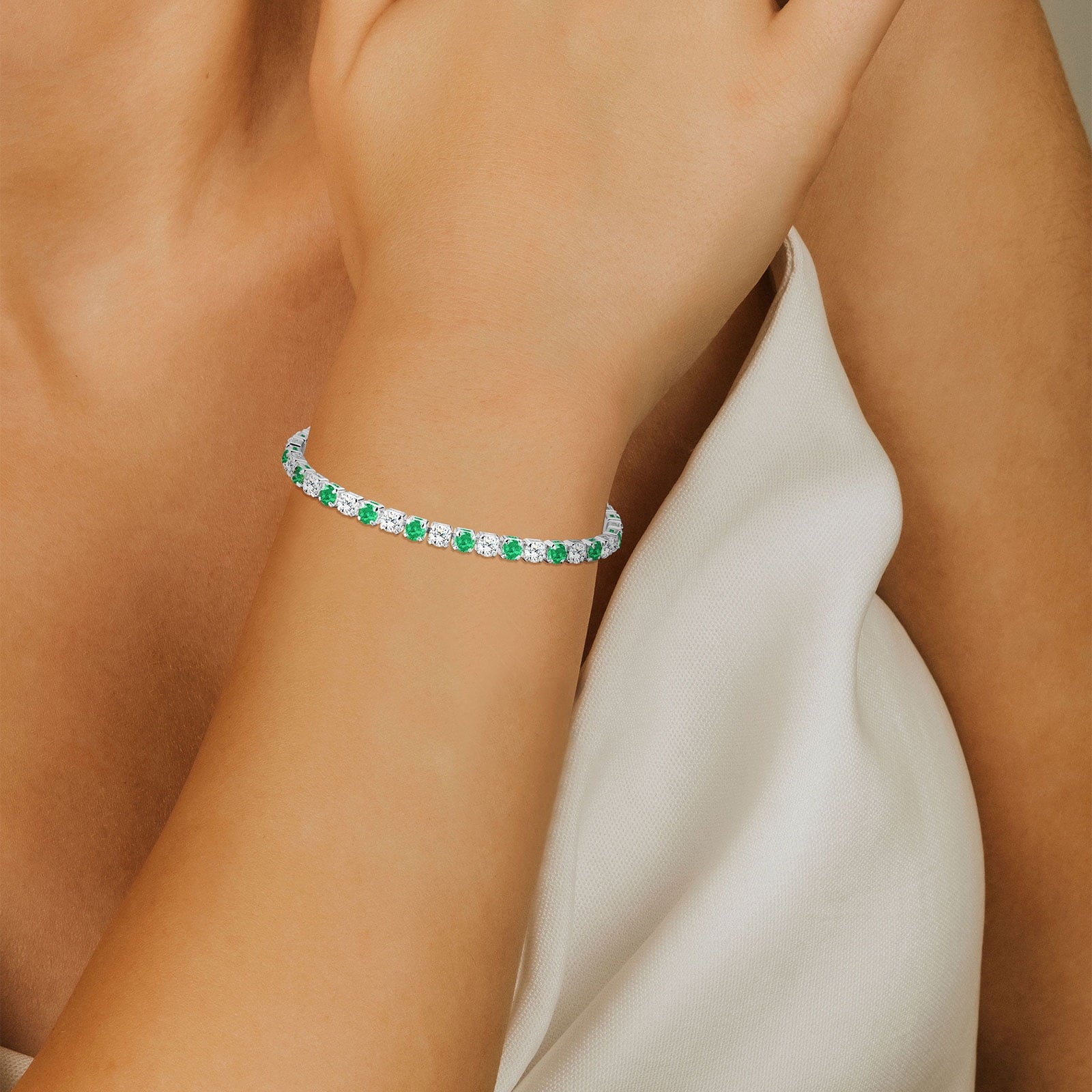 S925 Sterling Plated Tennis Bracelets for Women Girls CZ April Bracelets with Crystal Easter Basket Stuffers Jewelry Gifts Teen Her Wife Lady Adults Kids Ideas
