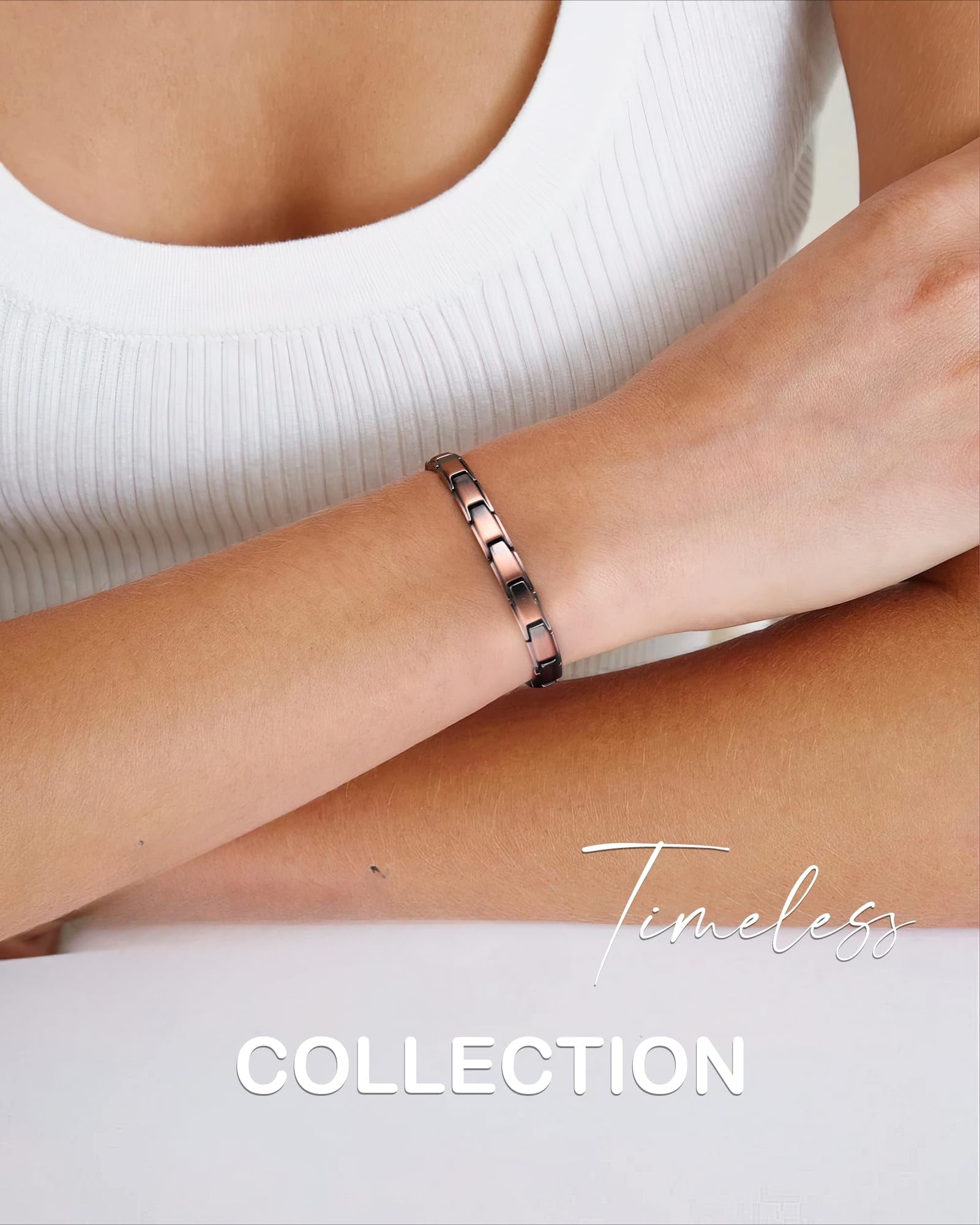 99.99% Solid Copper Magnetic Bracelets for Women