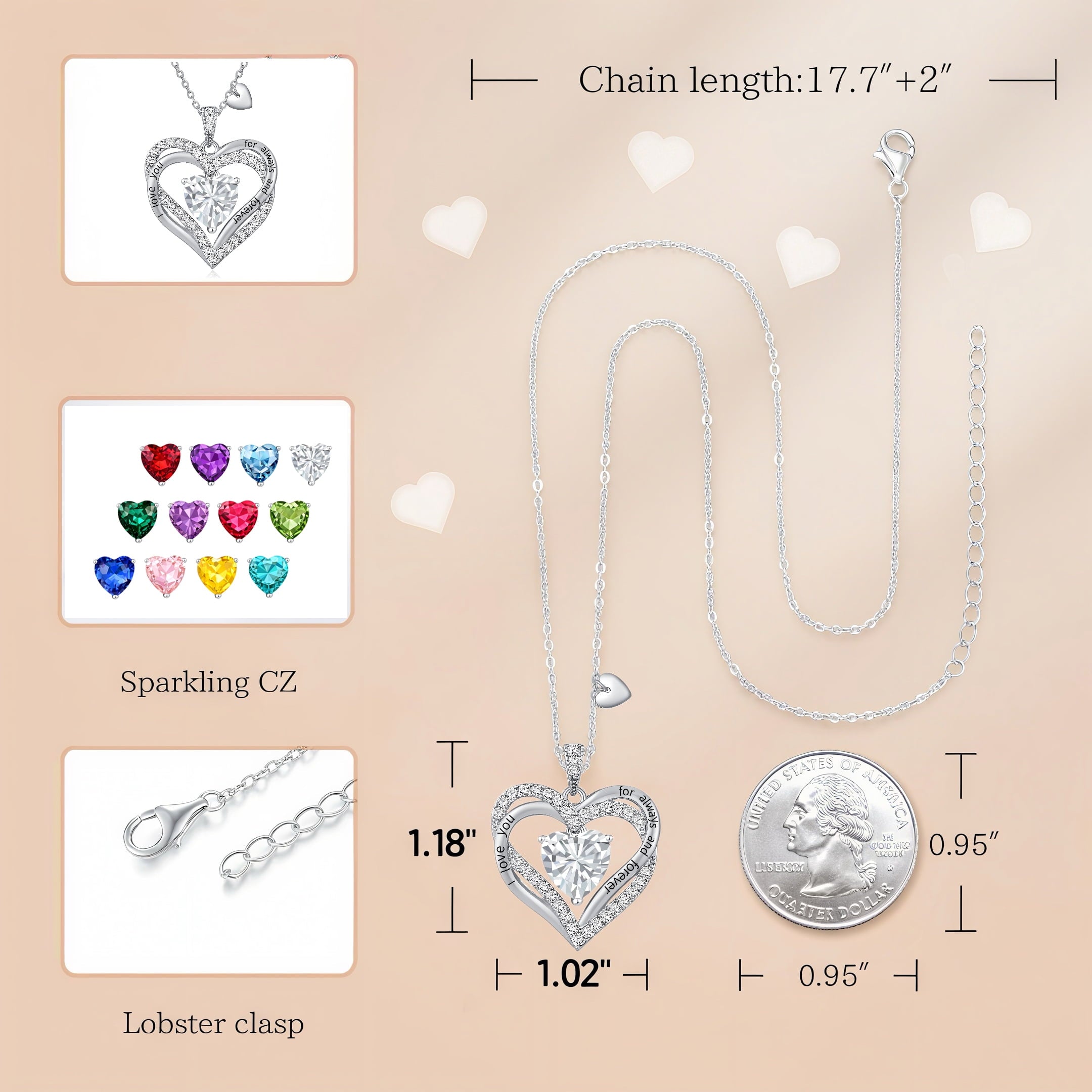 Pendant Necklaces for Women With Zirconia, Jewelry for Women Wife