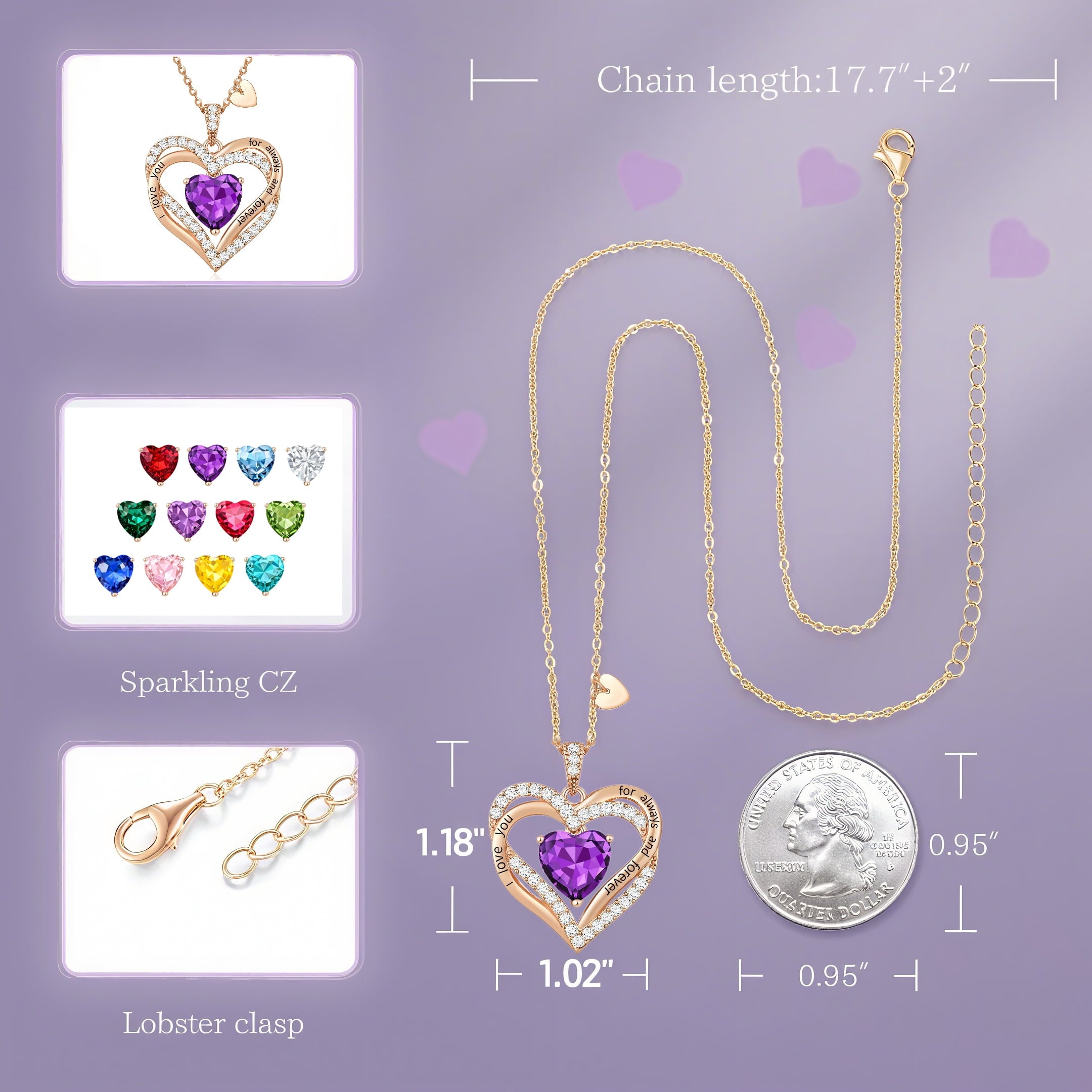 Pendant Necklaces for Women With Zirconia, Jewelry for Women Wife