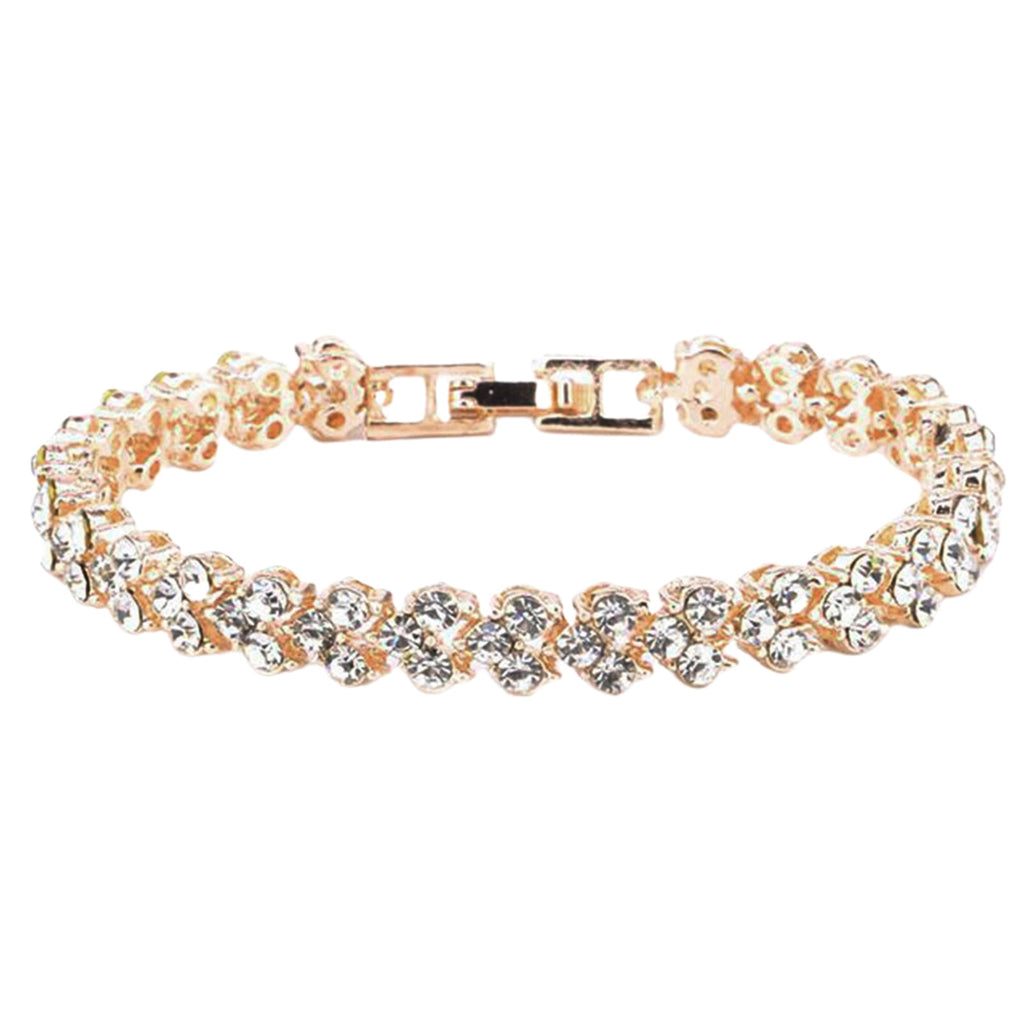 Women's 925 Sterling Bracelet Bangle Chain Banquet Jewelry