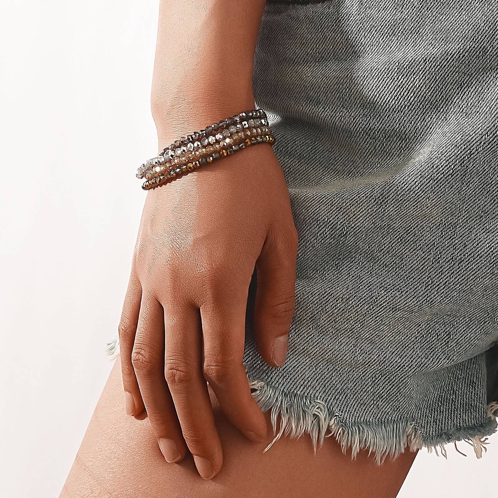 Bracelets for Women,Crafted From Womens Jewelry, Design, Detail-Oriented Charm Bracelets for Women,Gray