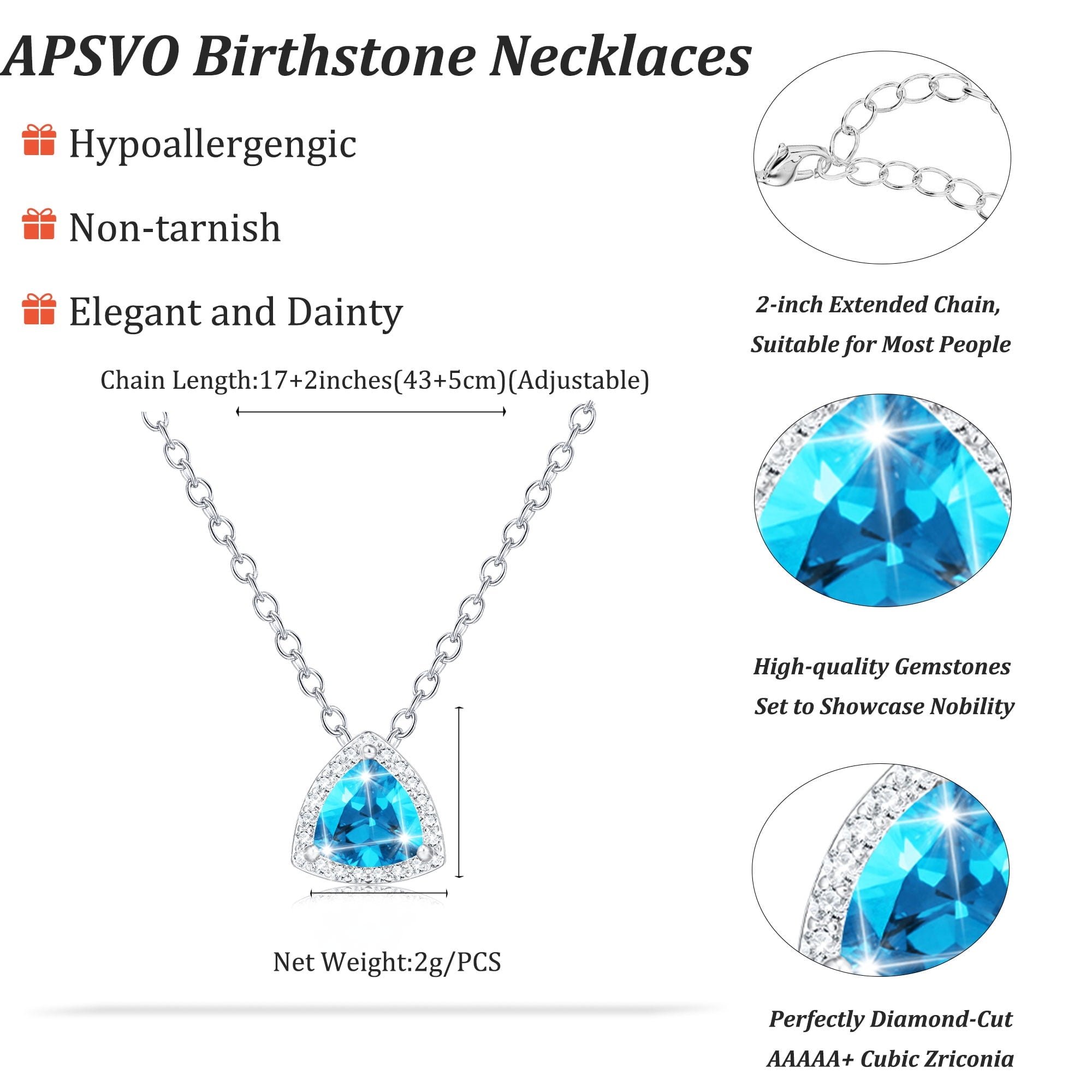 S925 Sterling Plated Heart Necklaces for Women Girls CZ April Pendant with Crystal Easter Basket Stuffers Jewelry Gifts Teen Her Adults Lady Girlfriend Kids