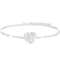 S925 Sterling Plated Heart Initial Bracelets for Women Girls CZ Letter A Bracelet Easter Basket Stuffers Jewelry Gifts Teen Her Mom Wife Lady Adults Kids Age Ideas