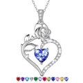 925 Sterling Necklace Rose Flower Heart Pendant Jewelry Valentines Gifts for Women Mom Wife/Lover