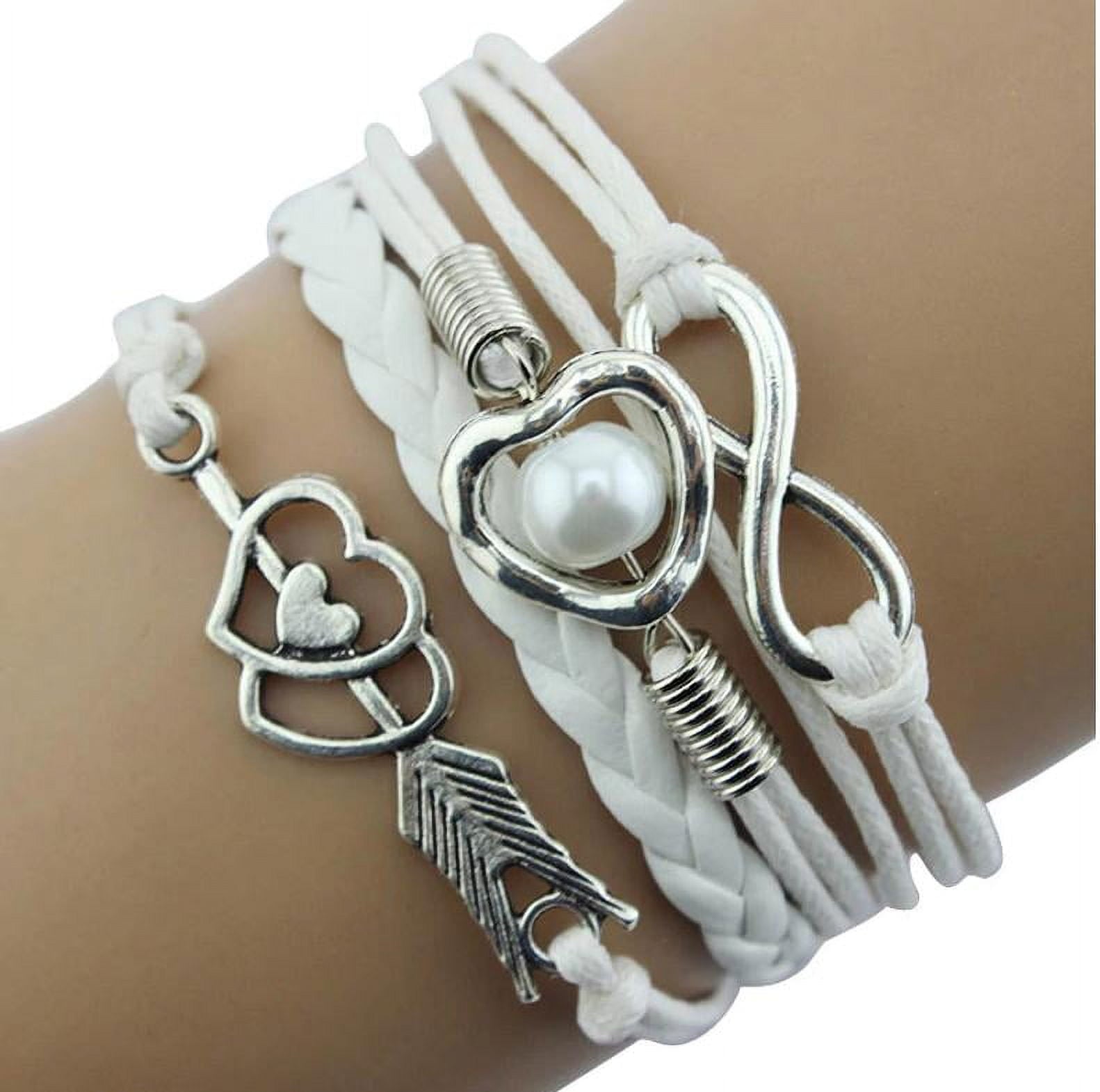 1. Friendship Leather Bracelet for Women &amp; Girls, Blue Adjustable Jewelry for Teen Girls