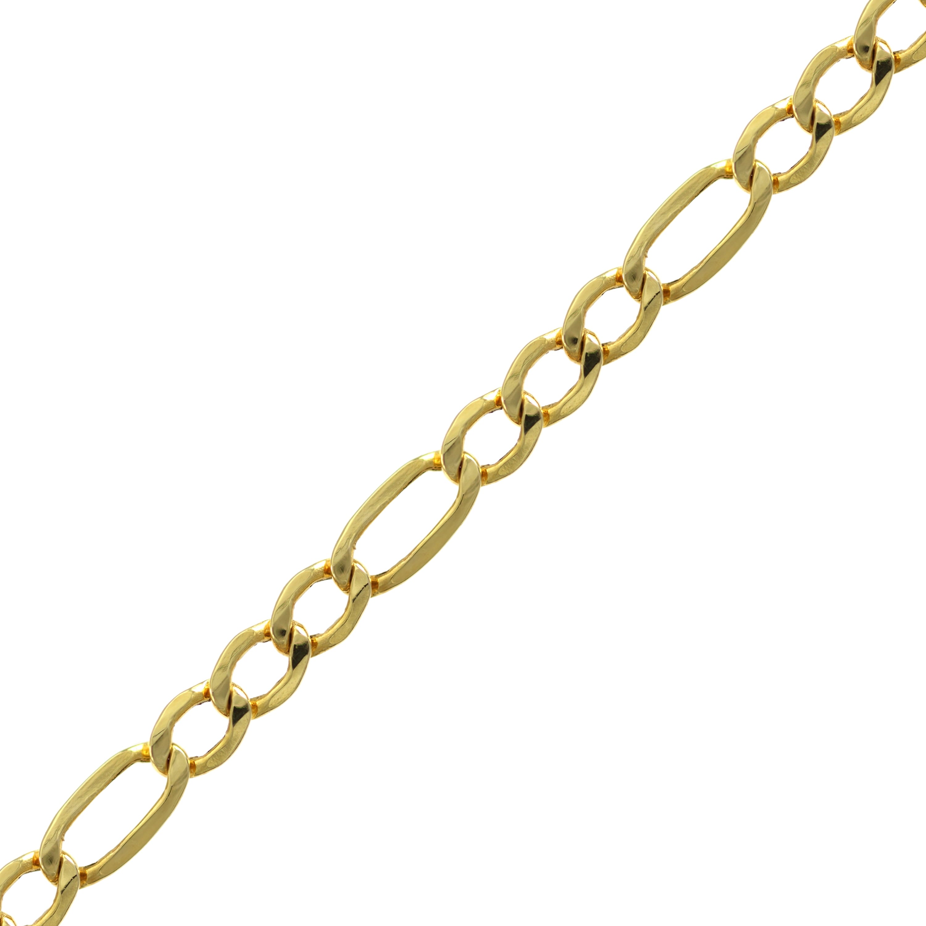 Fine Jewelry 10K Yellow Figaro Chain Necklace, 20"