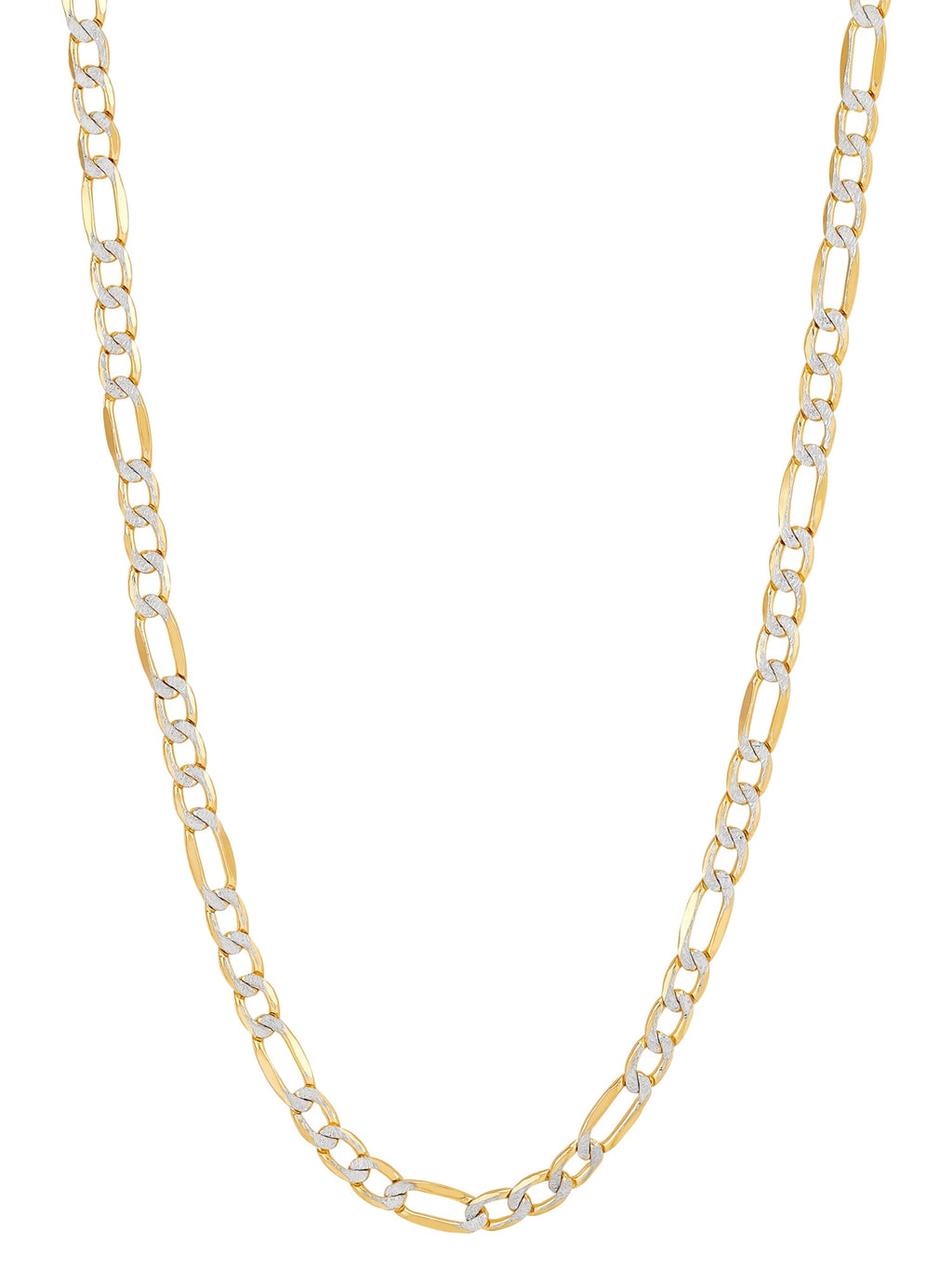 Fine Jewelry Sterling 1/20 10K Yellow 3.40MM Hollow Figaro Necklace, 20"