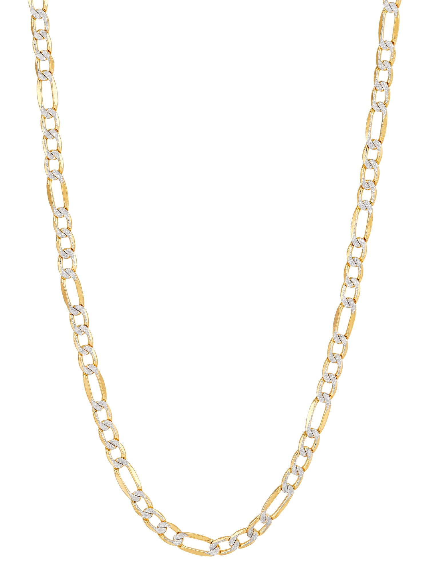 Fine Jewelry Sterling 1/20 10K Yellow 3.40MM Hollow Figaro Necklace, 20"