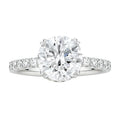 Women Round Diamond Zirconia Ring Ladies Jewelry Engaged Ring (,6)