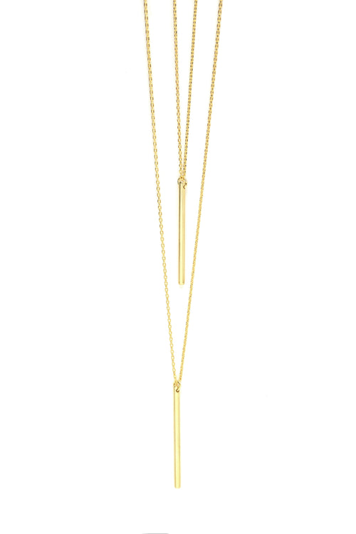 Bar Hopping Necklace - Gold