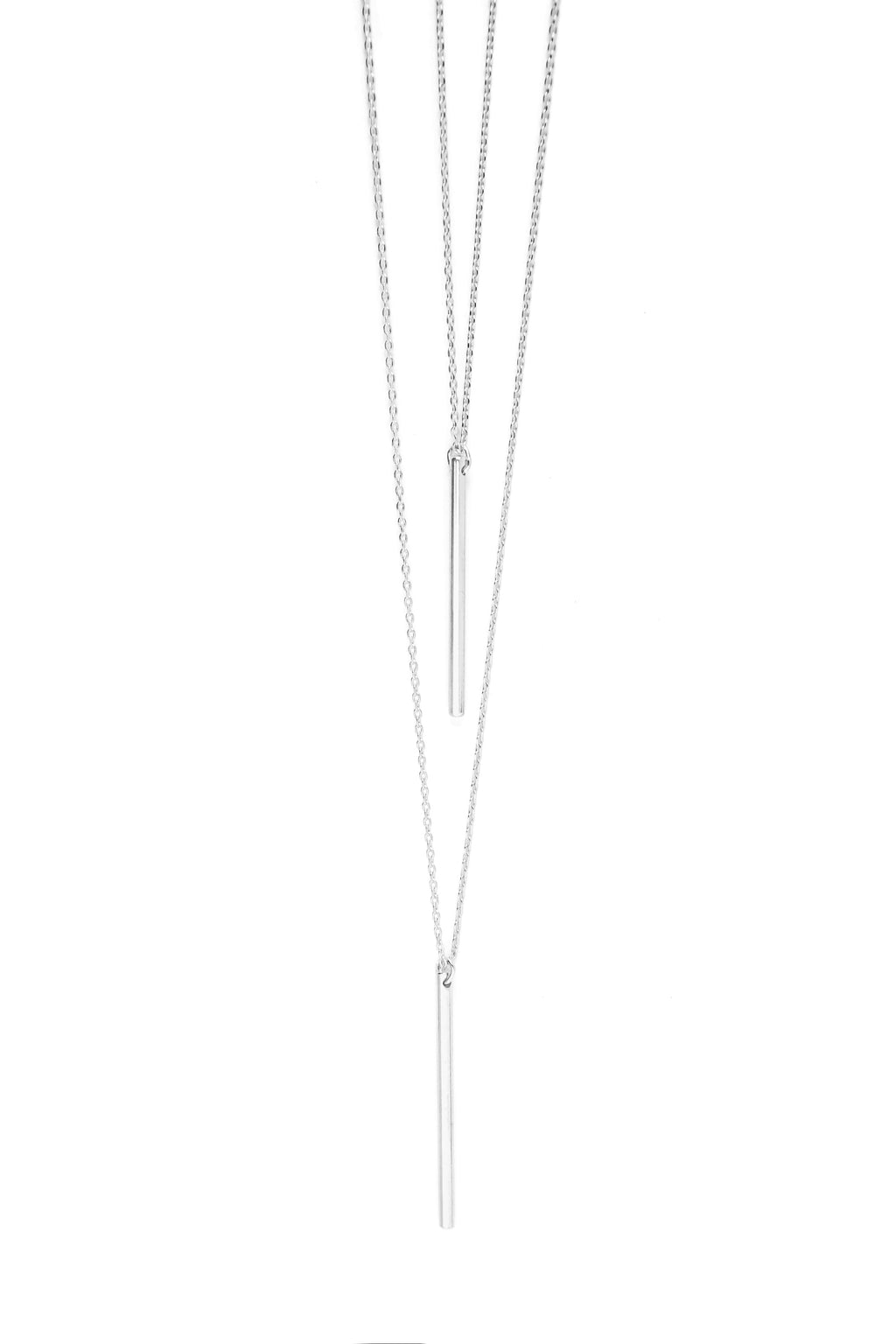 Bar Hopping Necklace - Silver