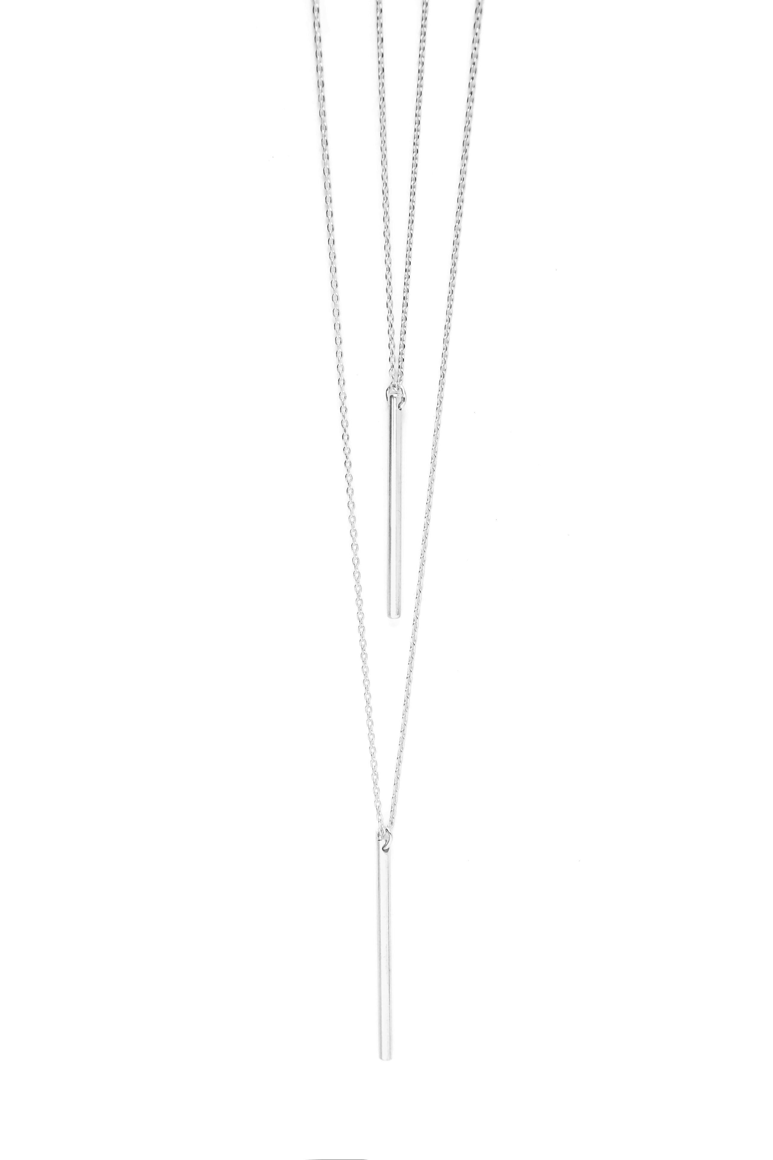 Bar Hopping Necklace - Silver