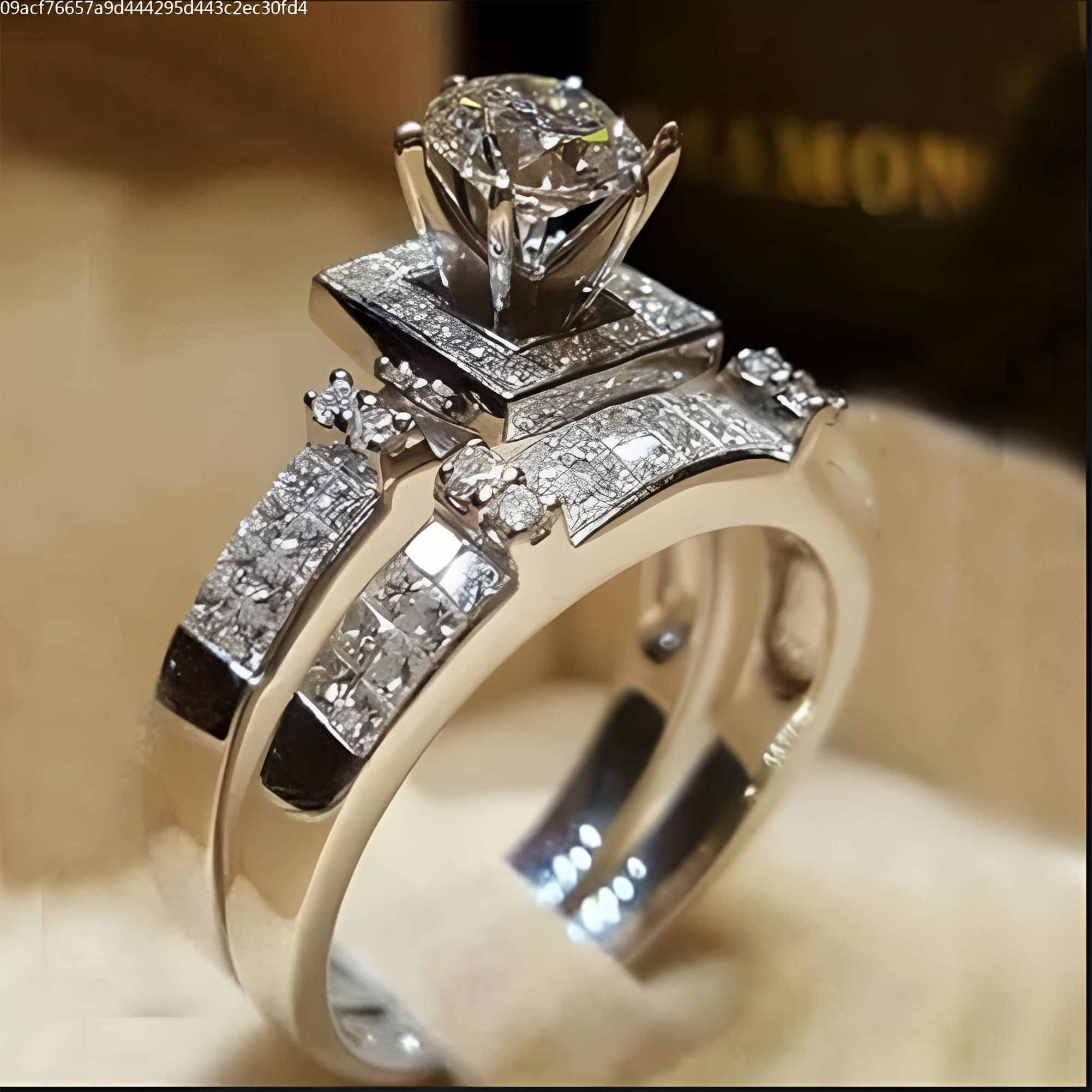 925 Sterling White Sapphire Ring Set