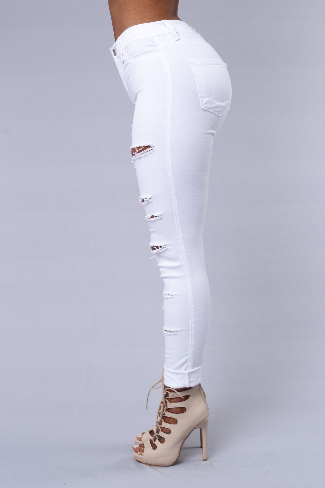 Slash and Burn Jeans - White