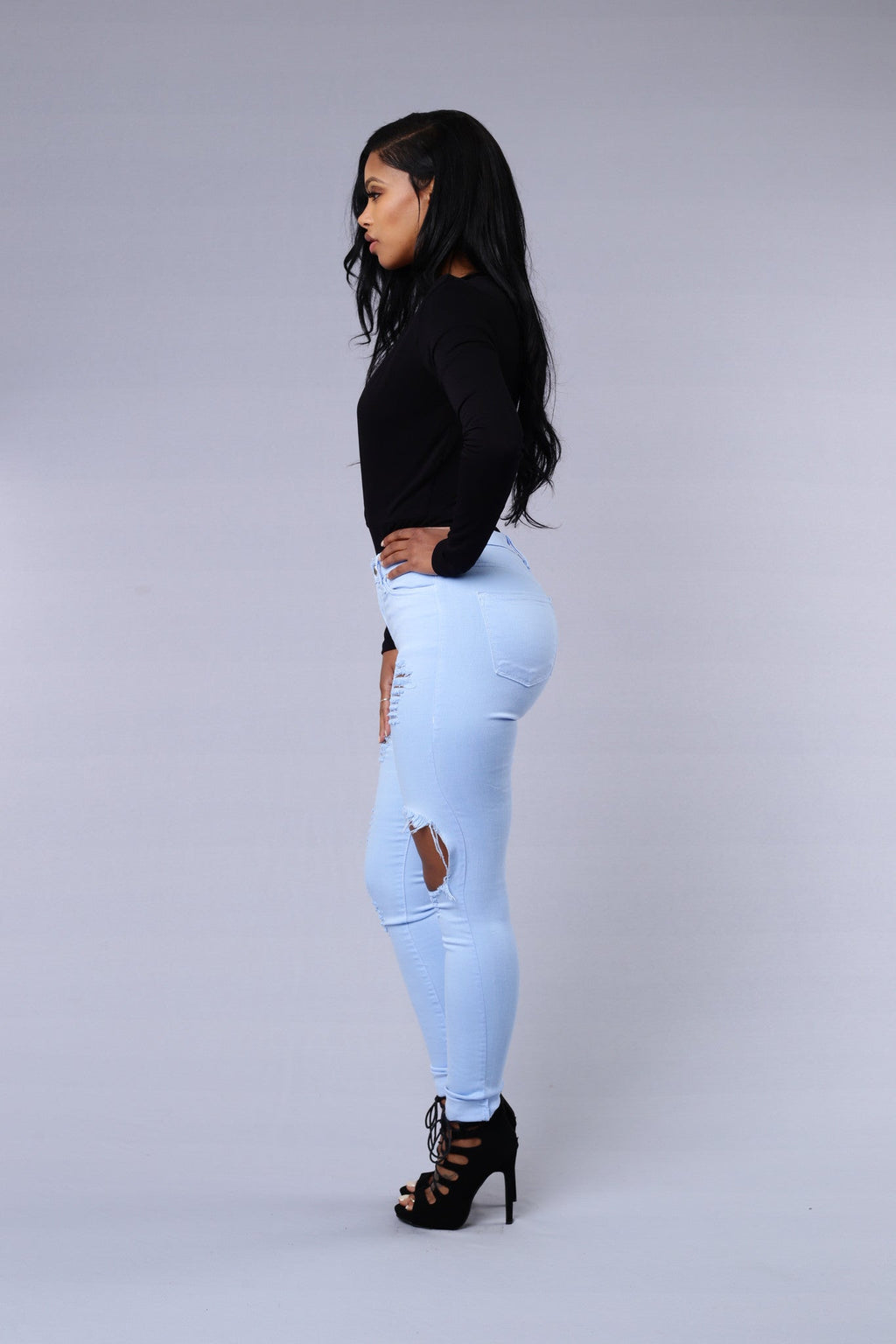 Glistening Jeans - Baby Blue