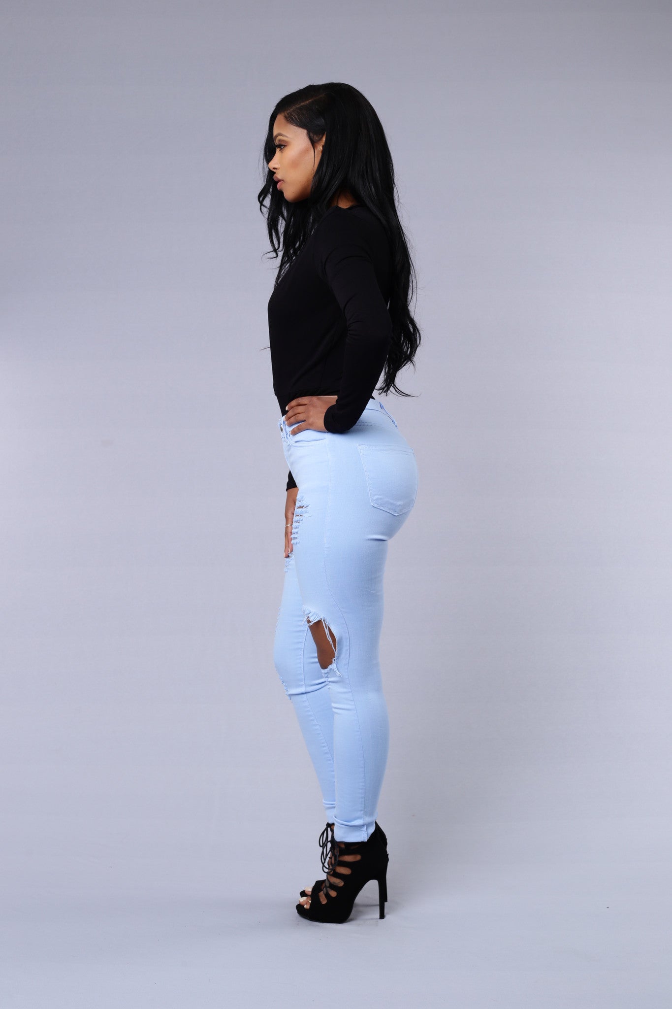 Glistening Jeans - Baby Blue